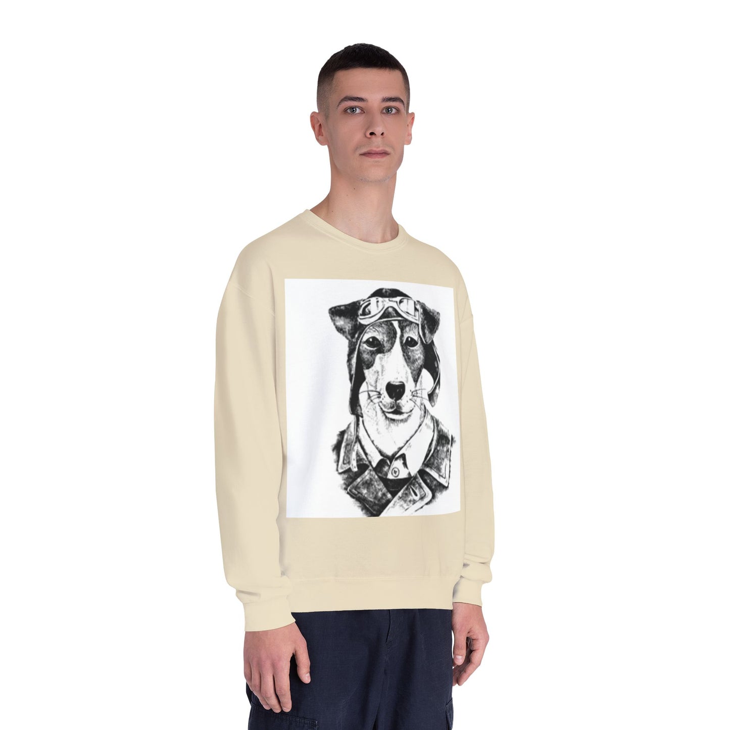 Pilot Dog Unisex Crewneck Sweatshirt - Cozy Pet Lover's Gift