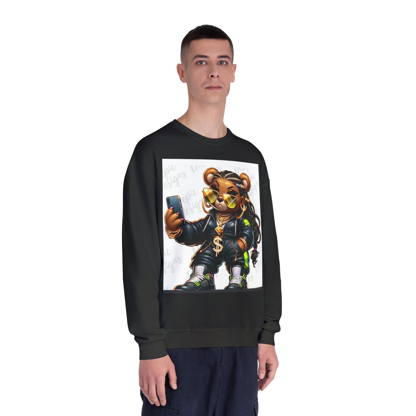 Street Style Bear Crewneck Sweatshirt - Unisex Urban Fashion
