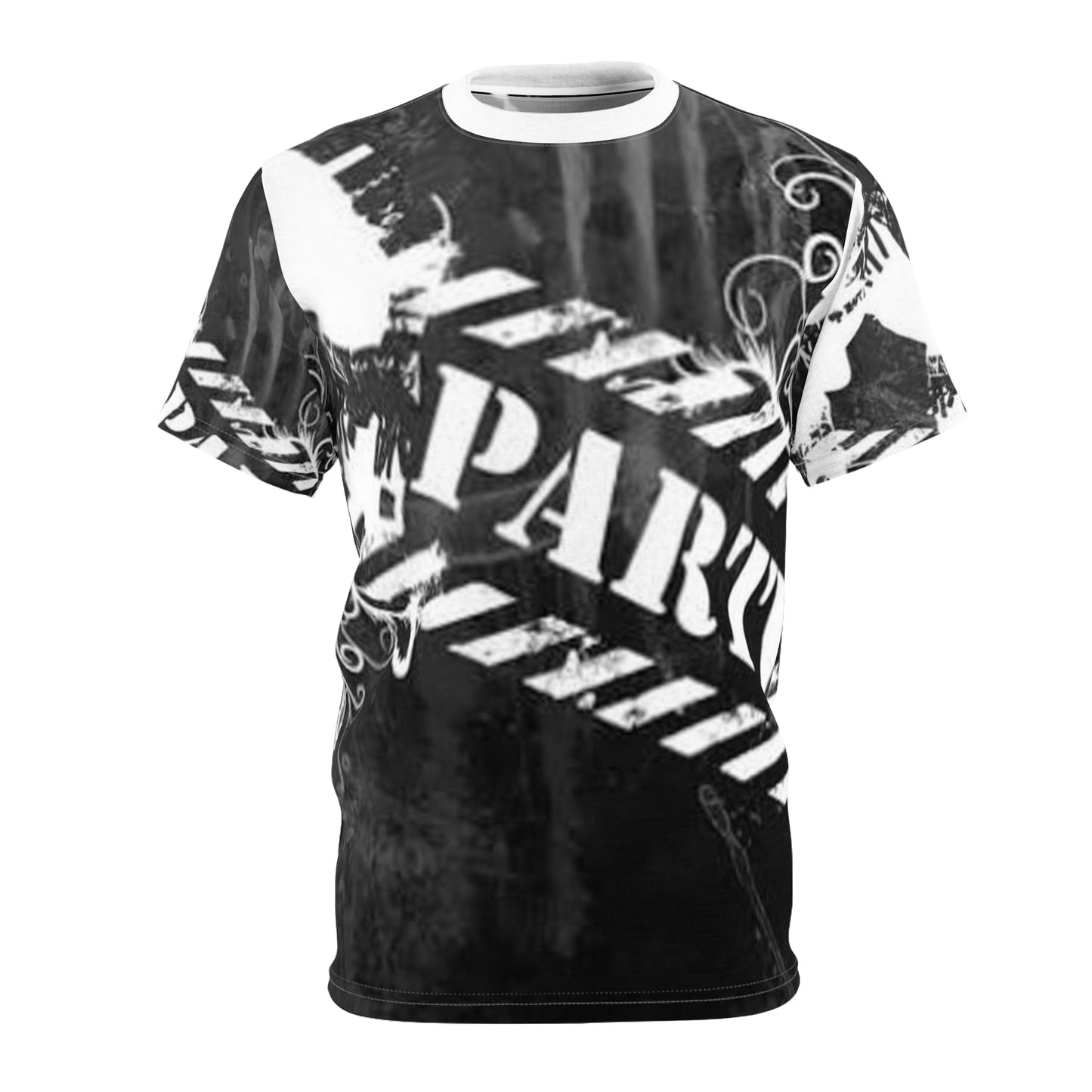 Artistic Unisex Cut & Sew Tee - Bold Graphic Design for Creative Souls