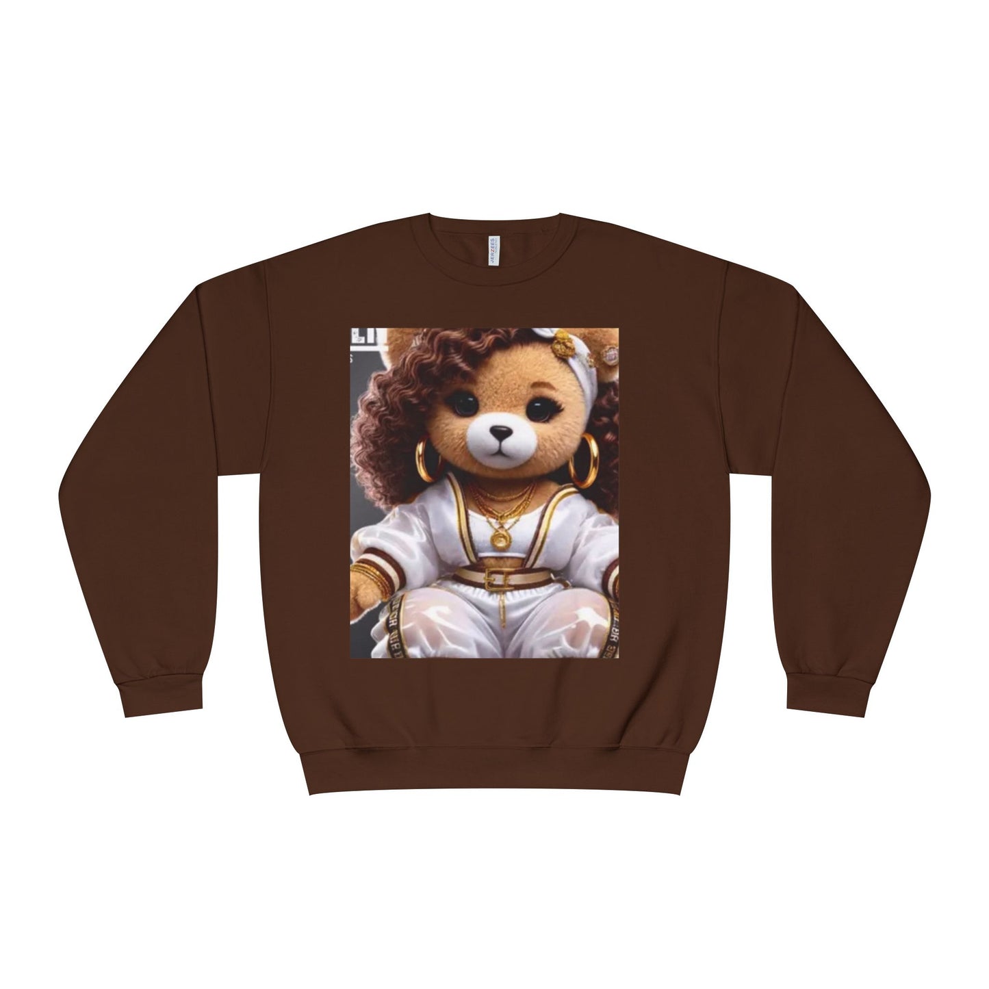 Stylish Bear Graphic Crewneck Sweatshirt - Cozy Fashion for Animal Lovers