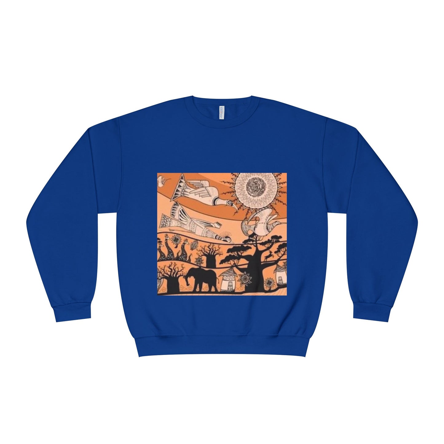 Bohemian Artistic Crewneck Sweatshirt | Nature & Sun Design