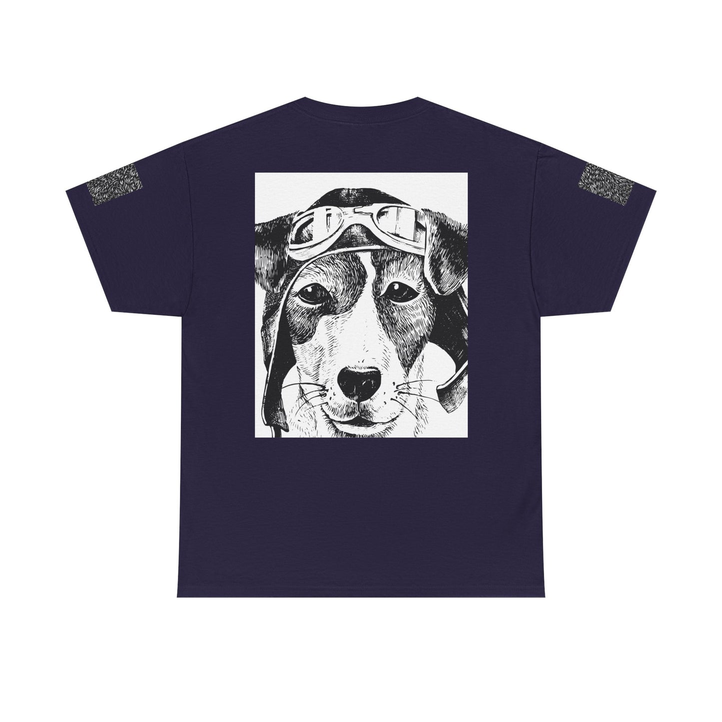 Vintage Aviator Dog Unisex Heavy Cotton Tee
