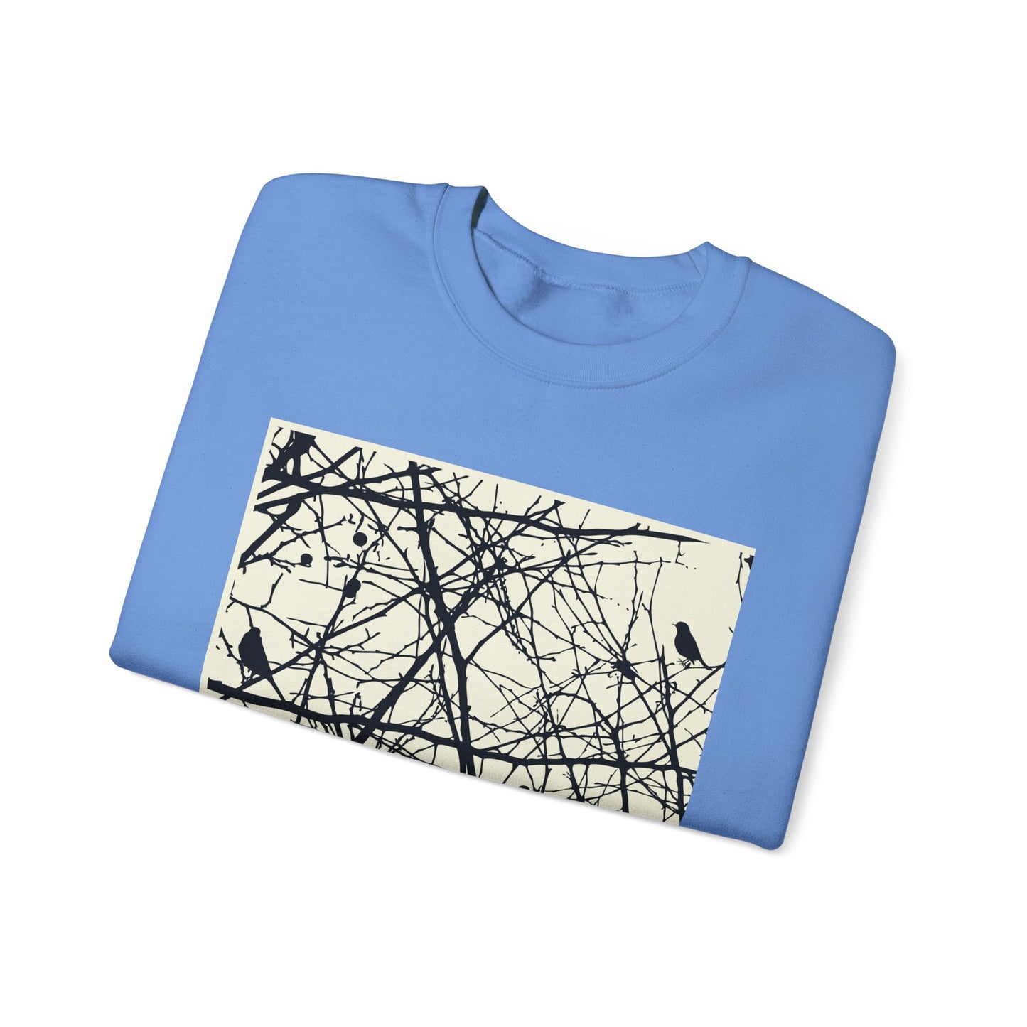 Nature-Inspired Unisex Crewneck Sweatshirt with Bird Print