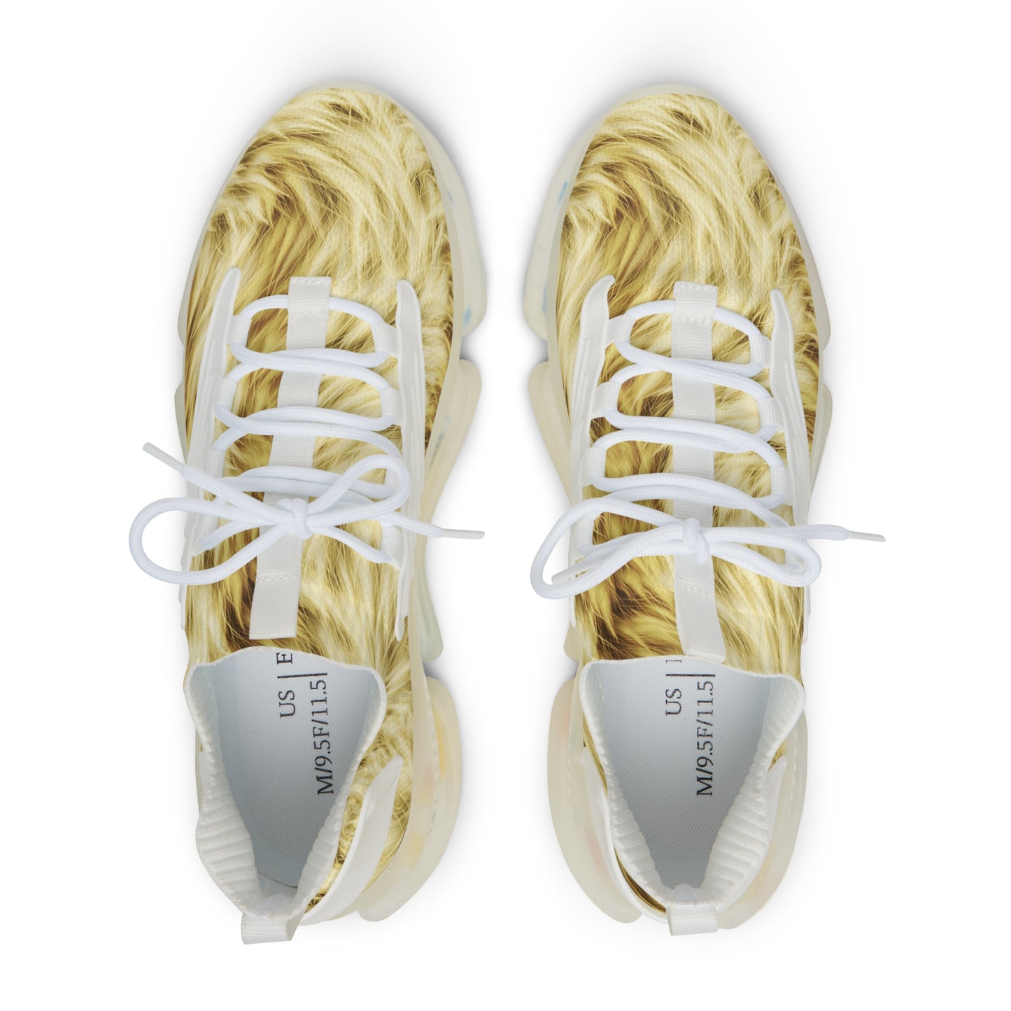 Stylish Men's Mesh Sneakers - Trendy Fur Design for Everyday Comfort