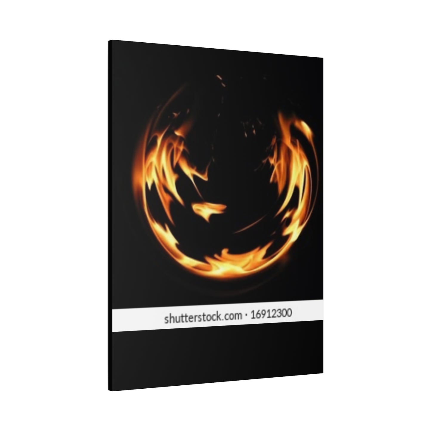 Fire Swirl Matte Canvas Art - Stretched 1.25" Gallery Wrap
