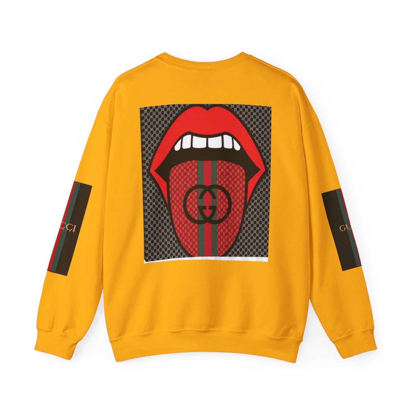 Gucci Inspired Unisex Heavy Blend Crewneck Sweatshirt - Bold Graphic Design