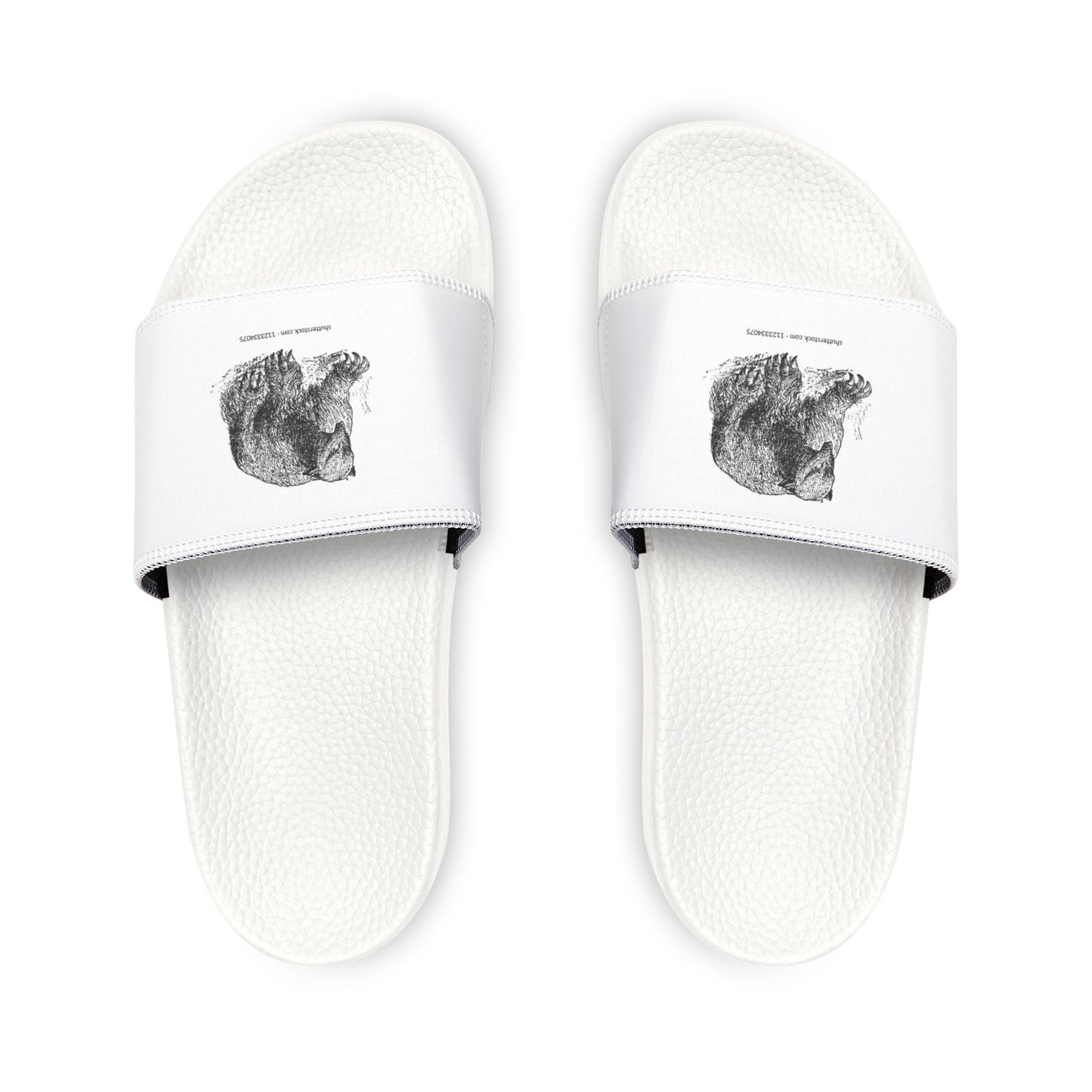 Stylish Men's Removable-Strap Sandals with Unique Bear Design