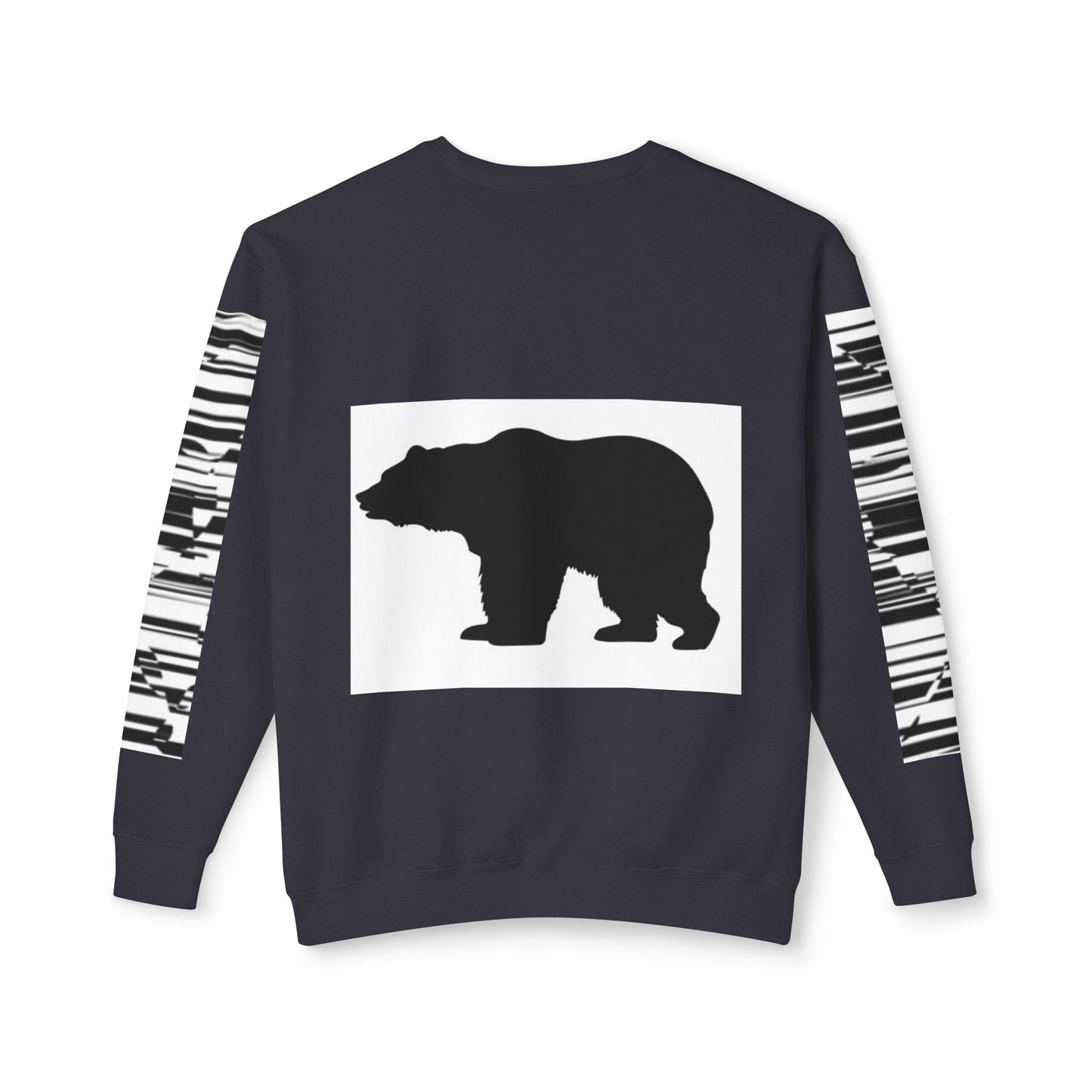 Stylish Bear Graphic Unisex Lightweight Crewneck Sweatshirt