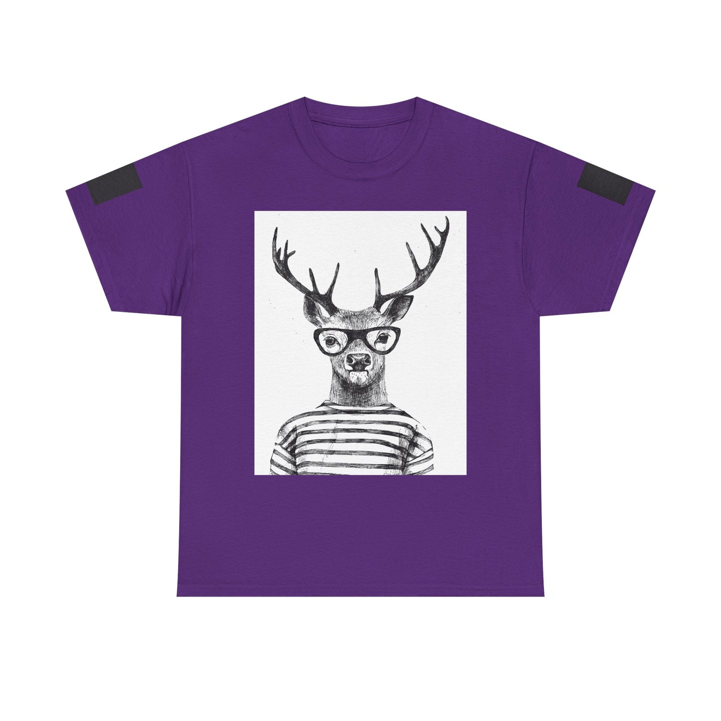 Cool Vintage Deer Graphic Unisex Heavy Cotton Tee