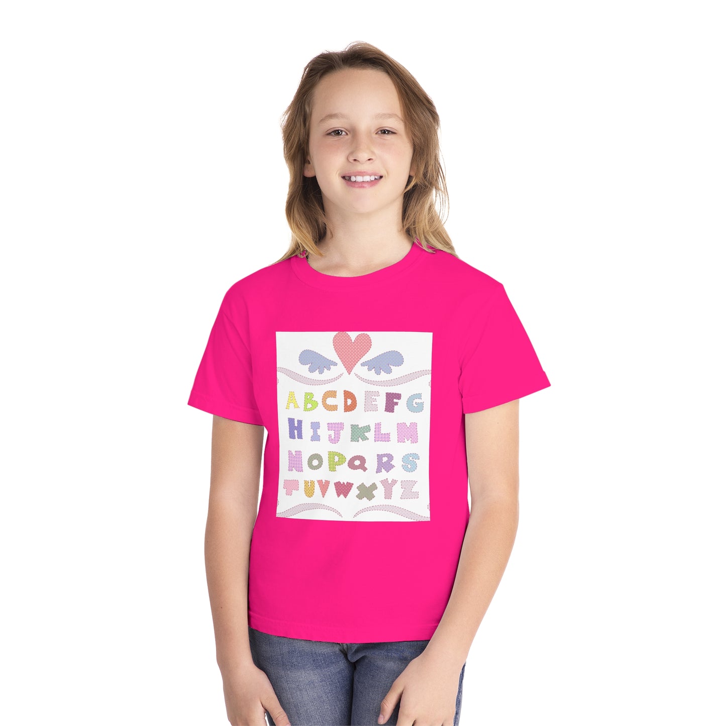 Youth Alphabet Love Tee - Fun & Playful Kids Shirt