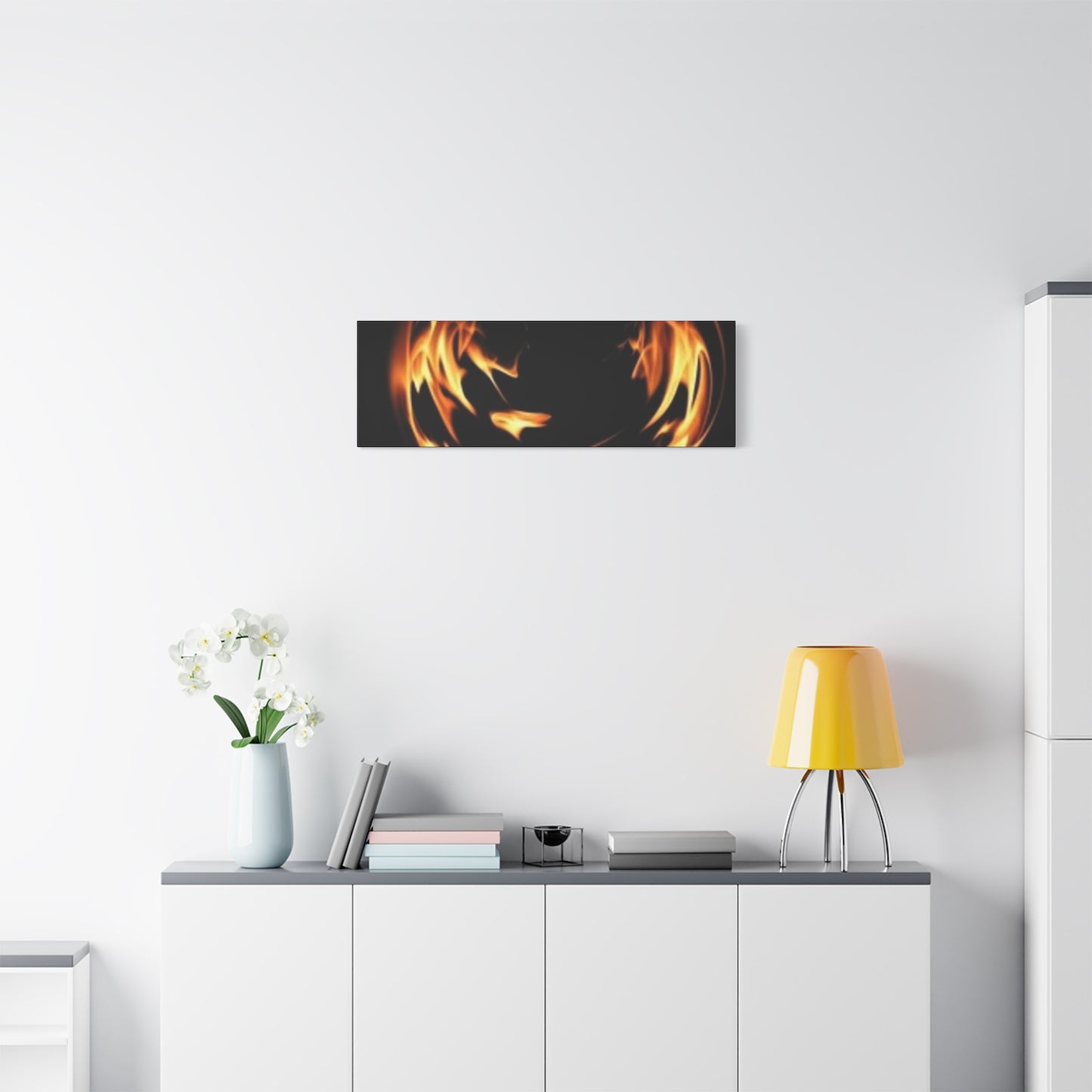 Fire Swirl Matte Canvas Art - Stretched 1.25" Gallery Wrap