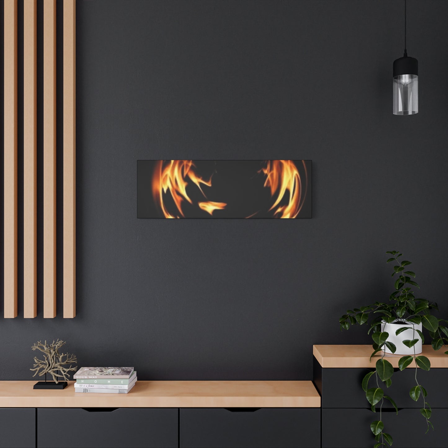 Fire Swirl Matte Canvas Art - Stretched 1.25" Gallery Wrap