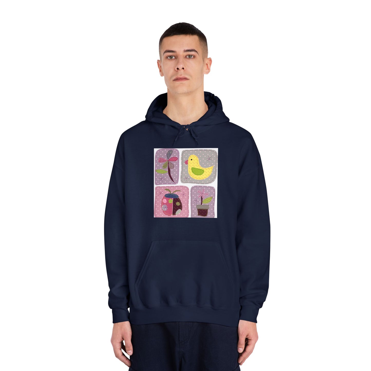 Cozy Unisex Hooded Sweatshirt with Floral Design - Perfect for Spring Celebrations