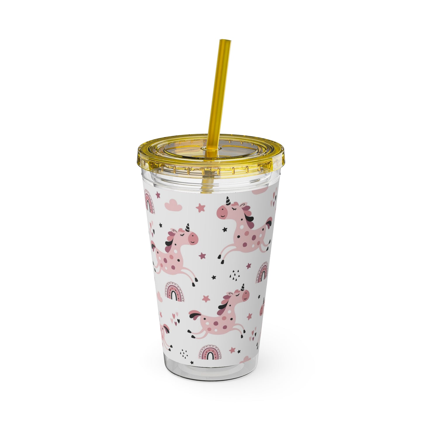 Sunsplash Unicorn Tumbler – 16oz Drinkware with Straw, Perfect for Kids & Unicorn Lovers