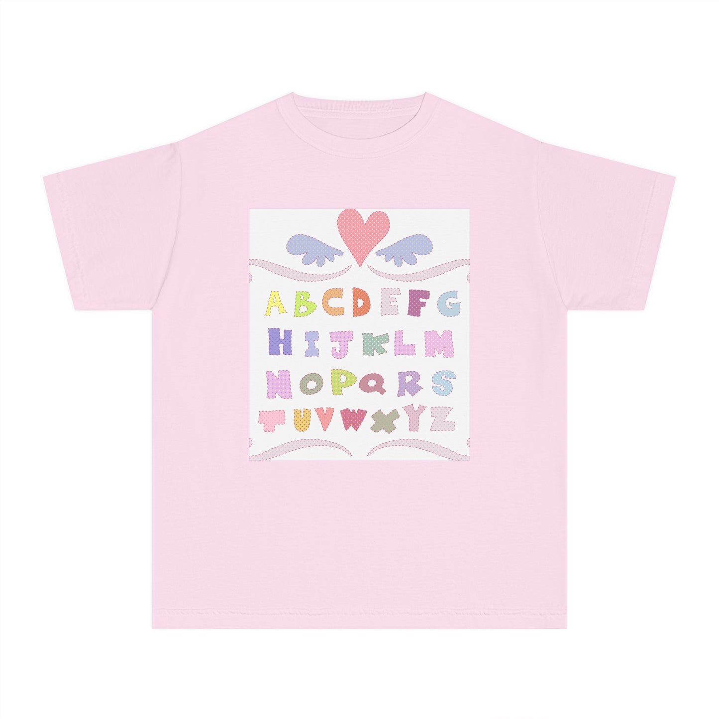 Youth Alphabet Love Tee - Fun & Playful Kids Shirt