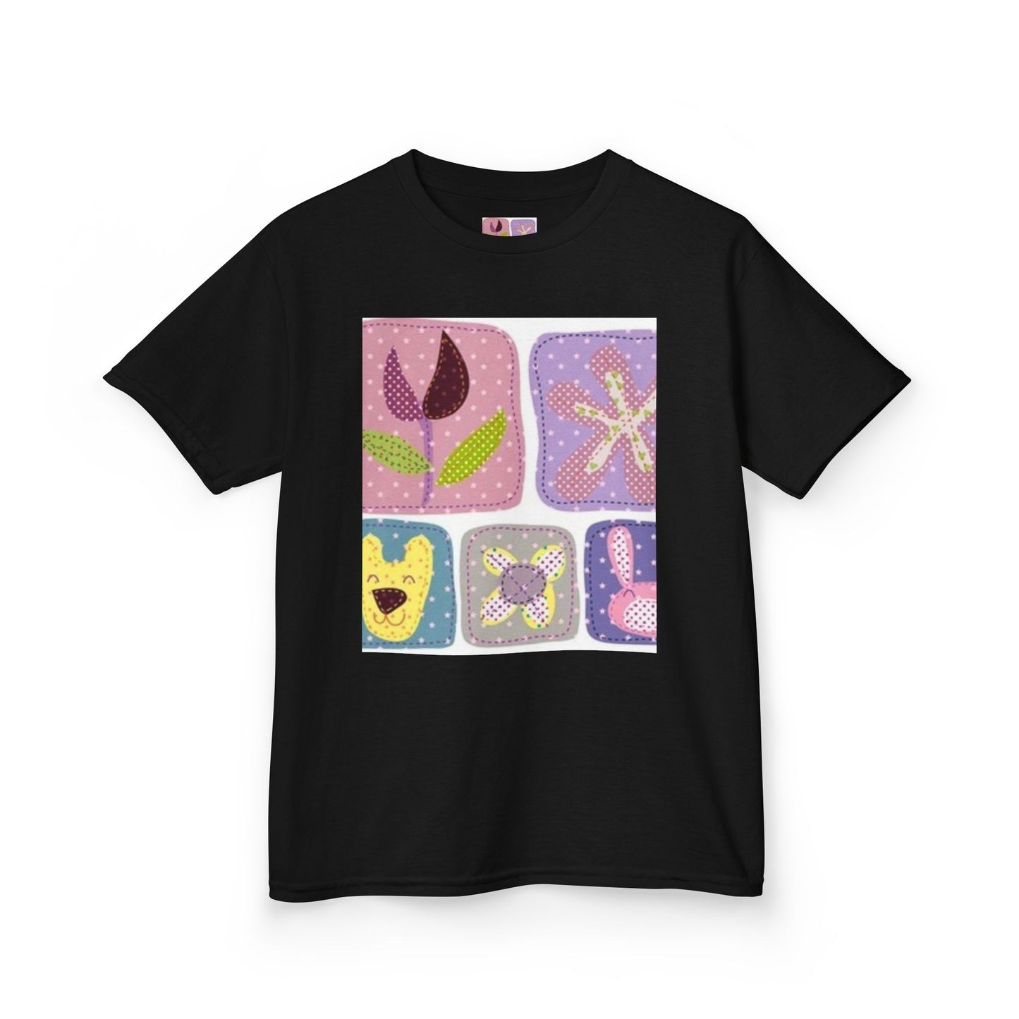 Colorful Kids’ Heavy Cotton™ Tee with Playful Patterns