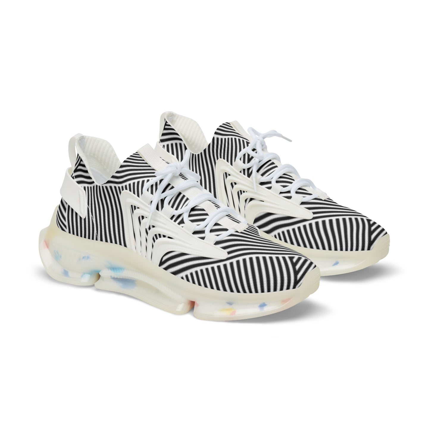 Stylish Men's Mesh Sneakers - Trendy Striped Design for Comfort and Performance