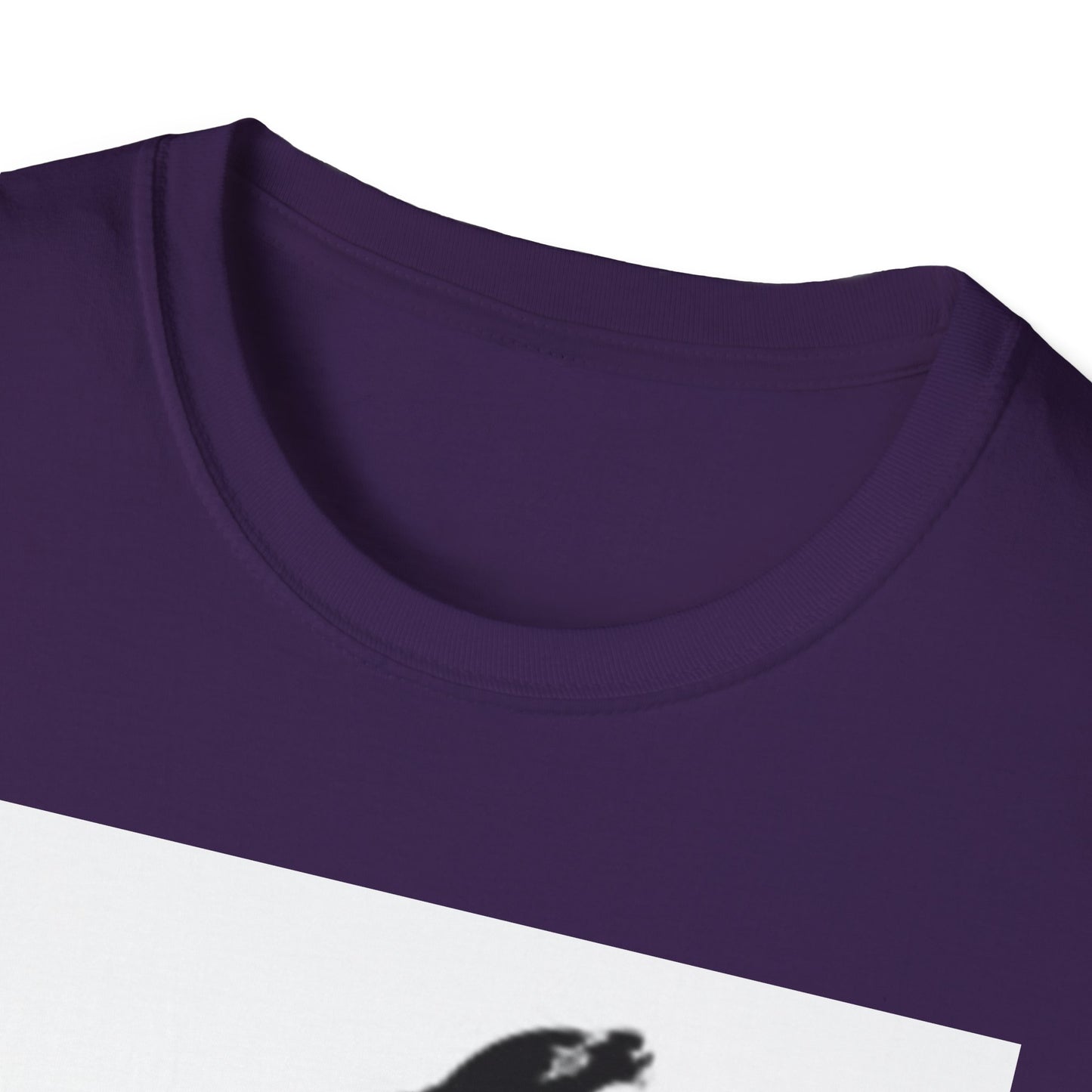 Unisex Softstyle T-Shirt - Black Bird Design for Nature Lovers