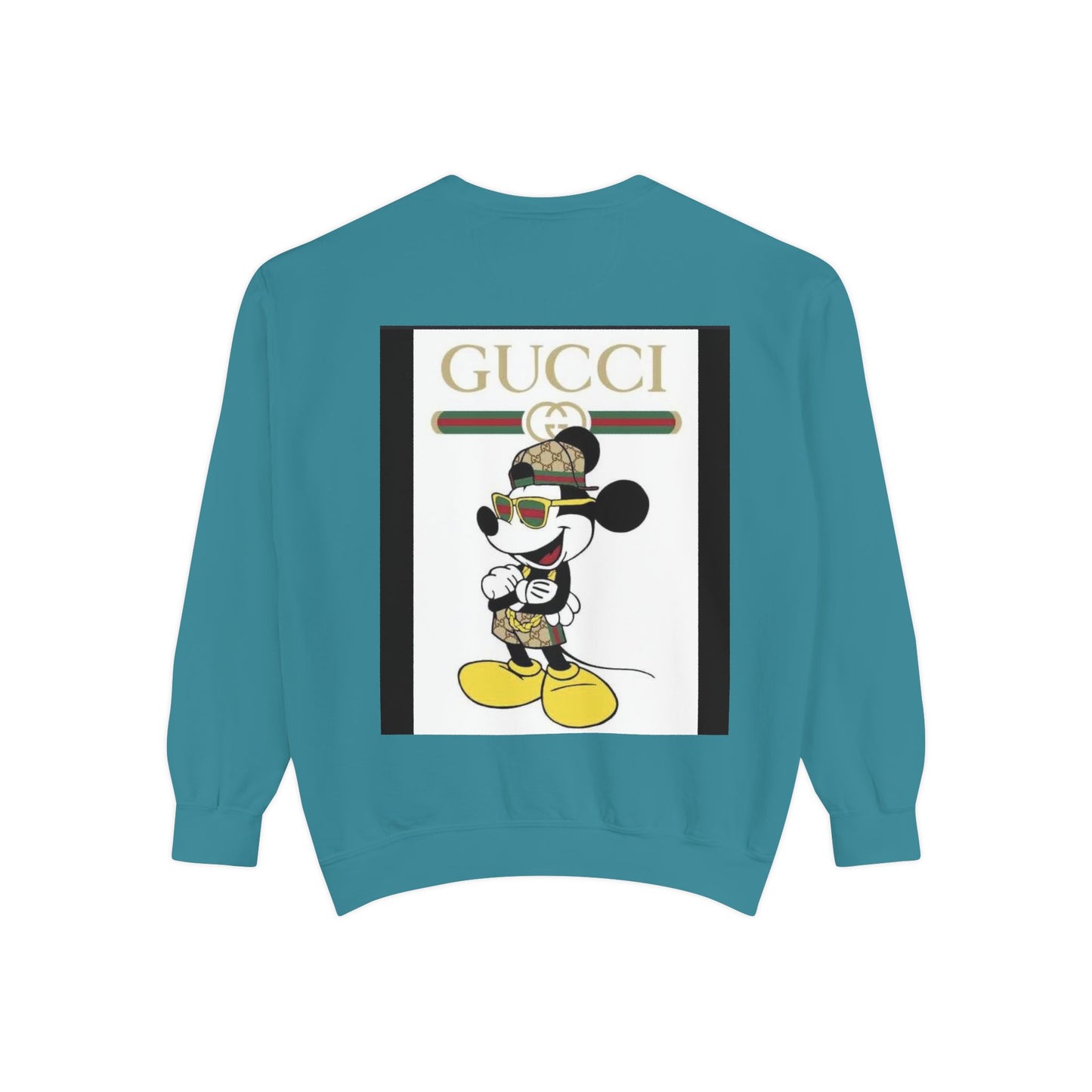 Mickey Mouse Gucci Streetwear Sweatshirt - Unisex Garment-Dyed