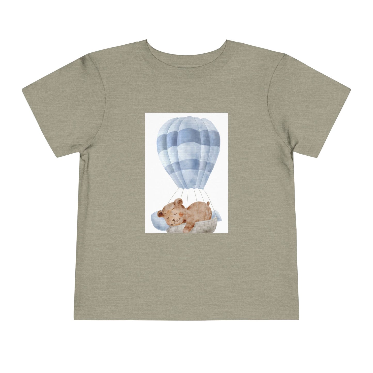 Cute Toddler Tee with Hot Air Balloon and Bear Design - Perfect for Playtime and Special Occasions
