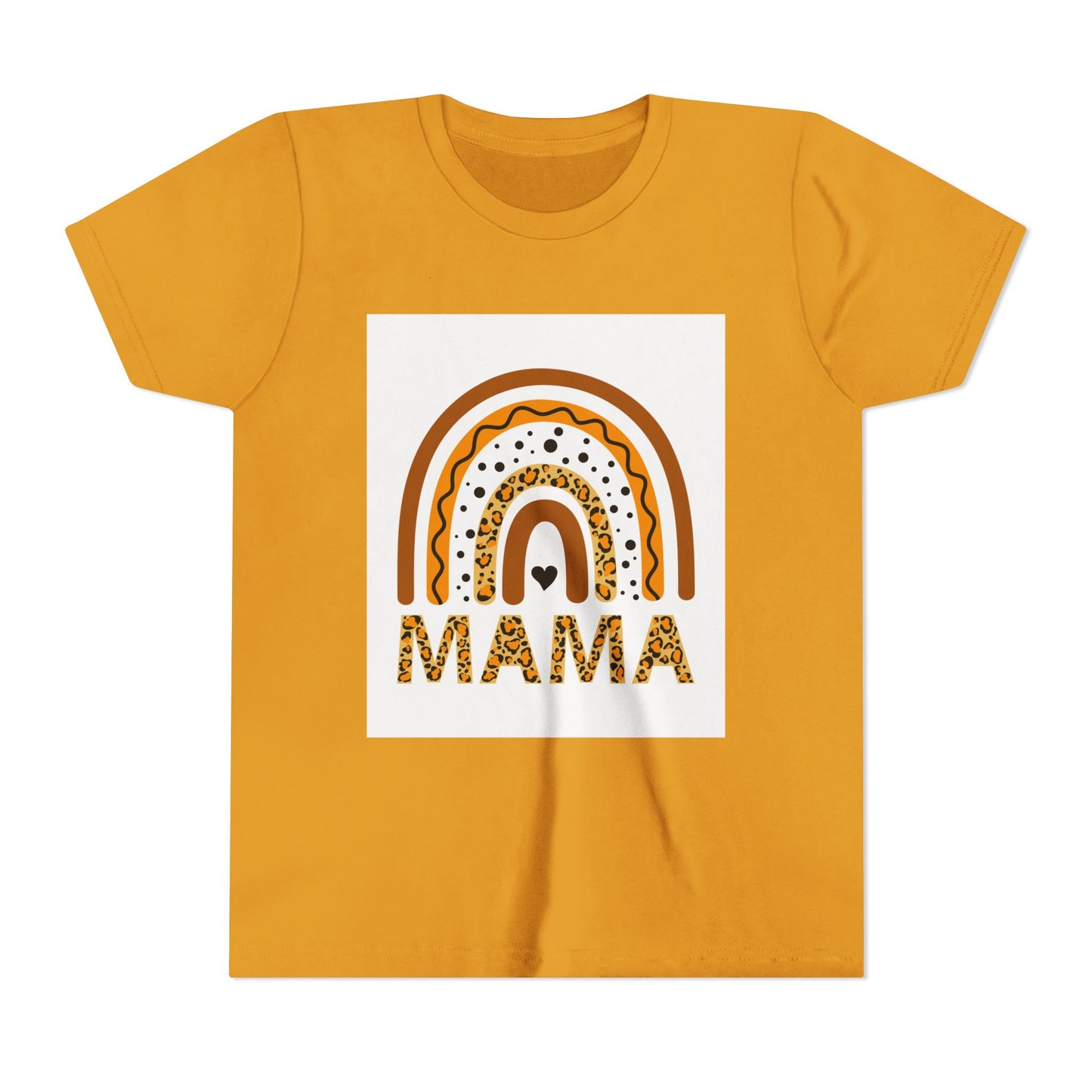 Mama Rainbow Youth Tee - Trendy Short Sleeve T-Shirt for Kids