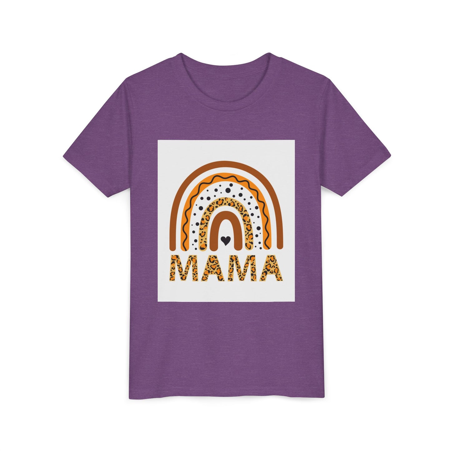 Mama Rainbow Youth Tee - Trendy Short Sleeve T-Shirt for Kids