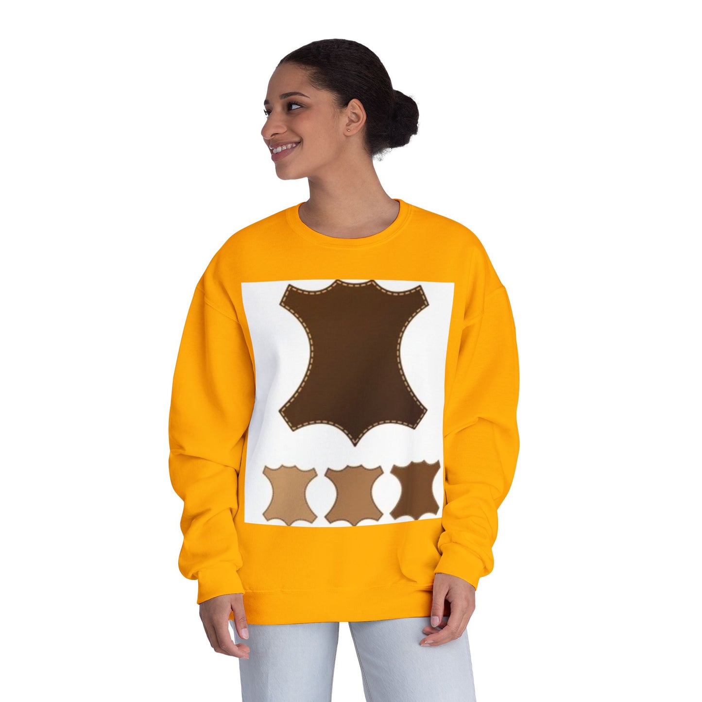 Artisan Leather Pattern Unisex Crewneck Sweatshirt