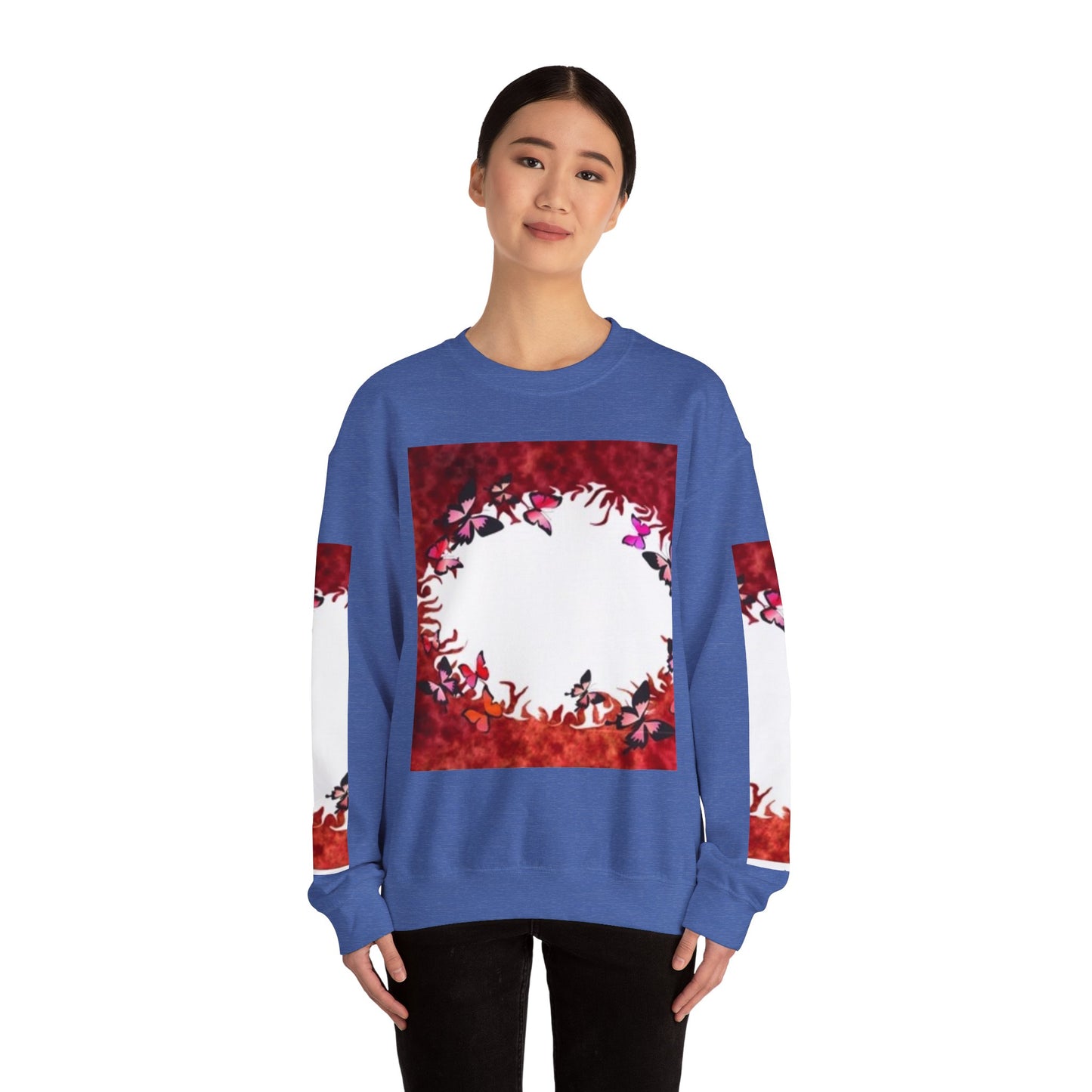 Floral Nature Crewneck Sweatshirt - Cozy Unisex Pullover for Nature Lovers