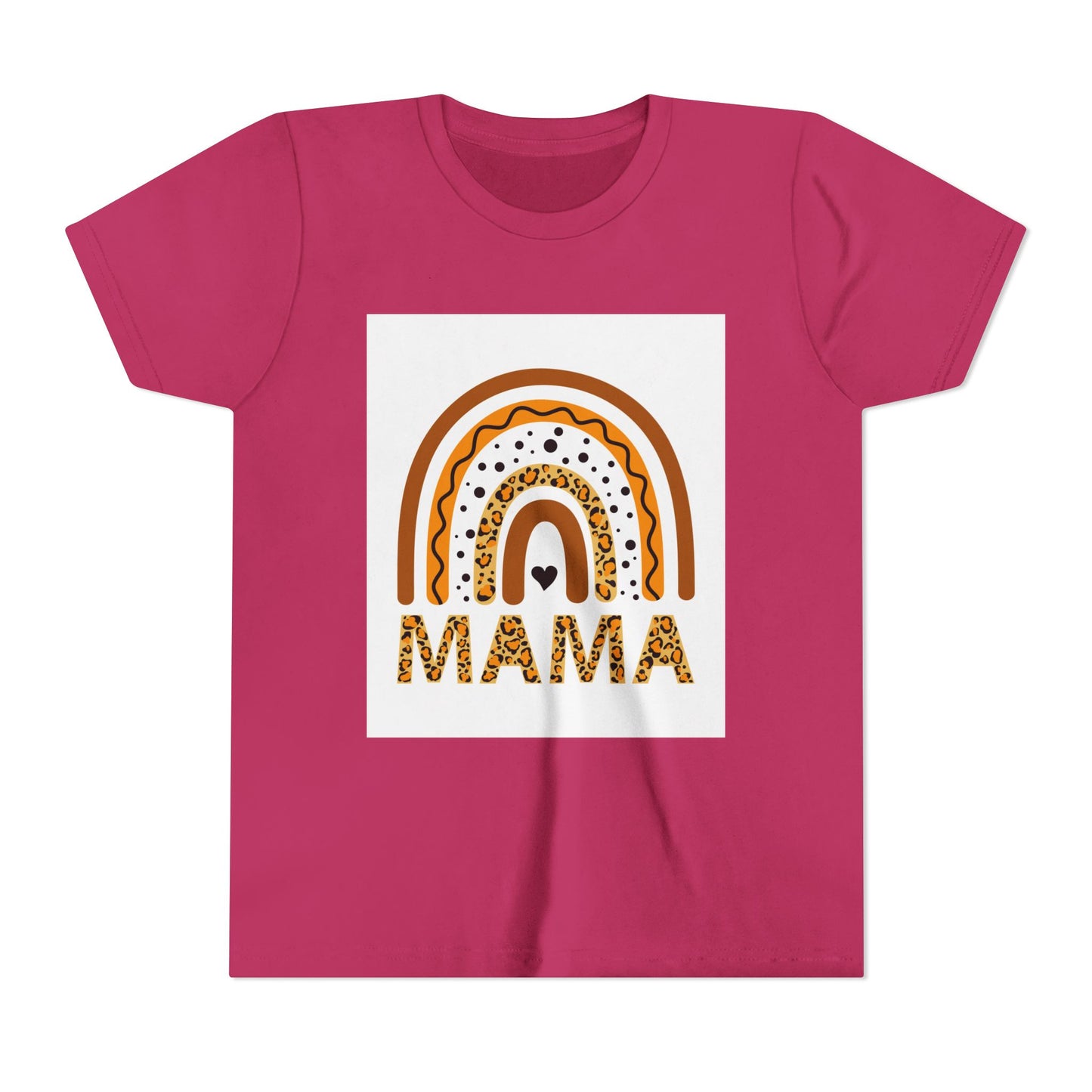 Mama Rainbow Youth Tee - Trendy Short Sleeve T-Shirt for Kids
