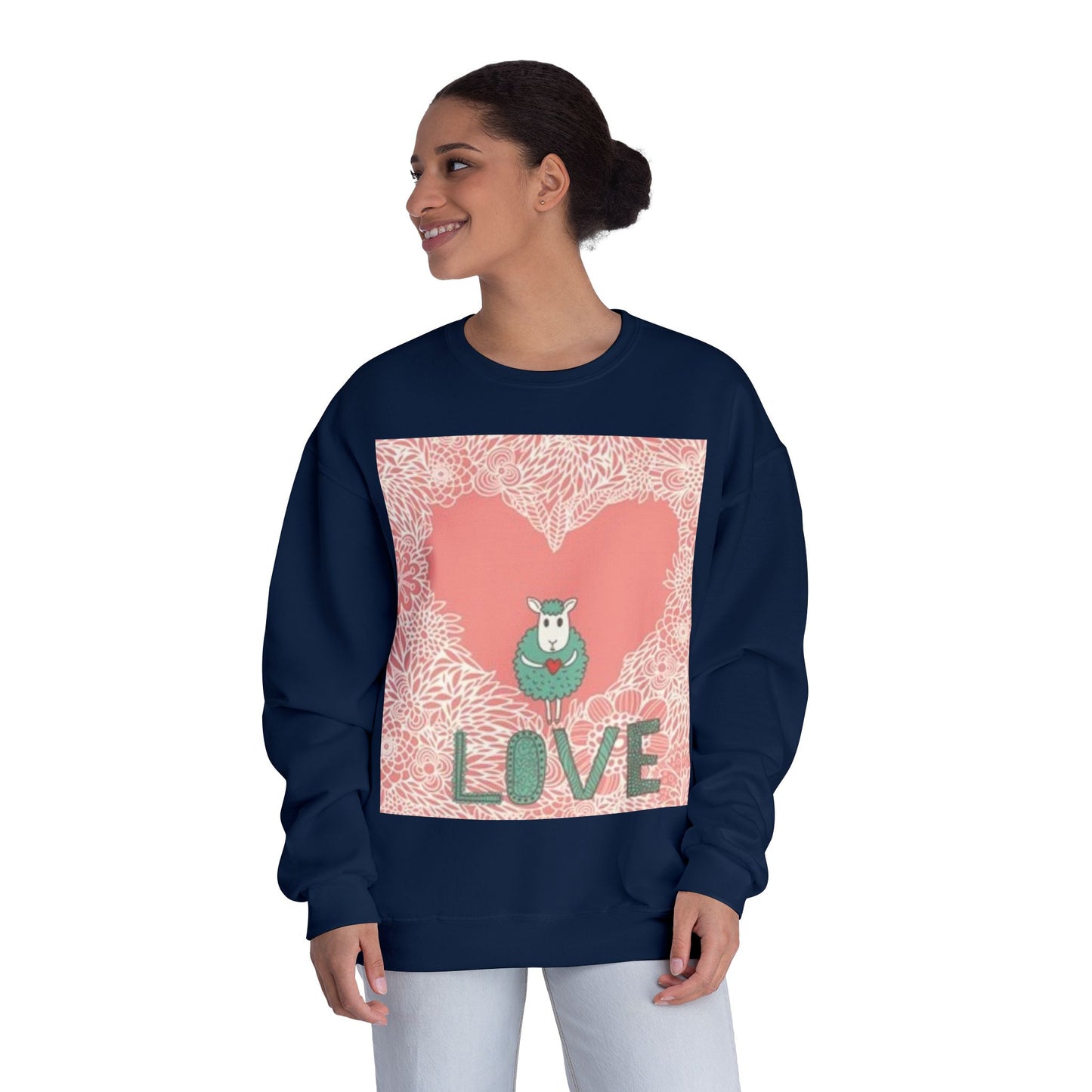Love-Themed Unisex NuBlend® Crewneck Sweatshirt