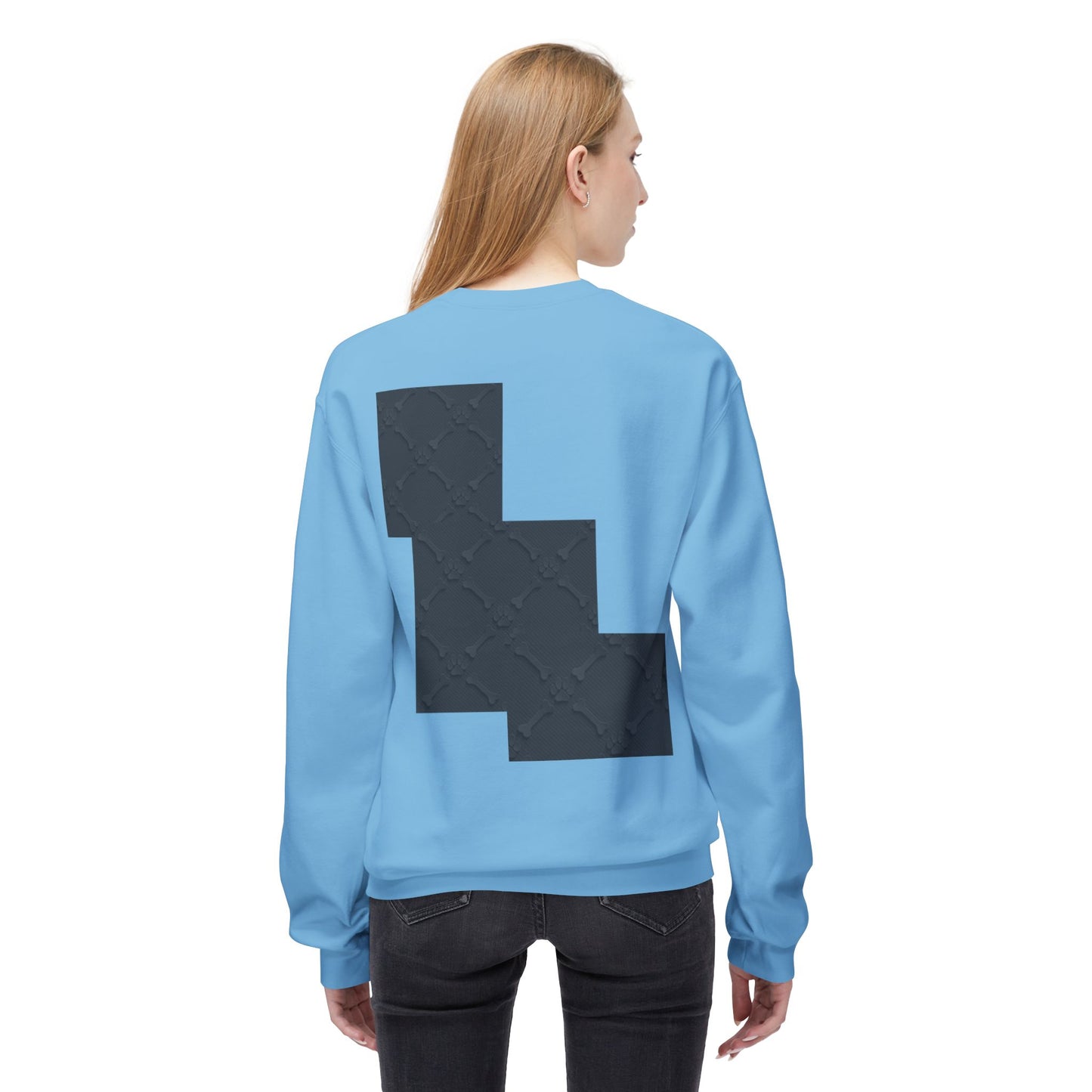 Minimalist Pet-Themed Crewneck Sweatshirt for Animal Lovers