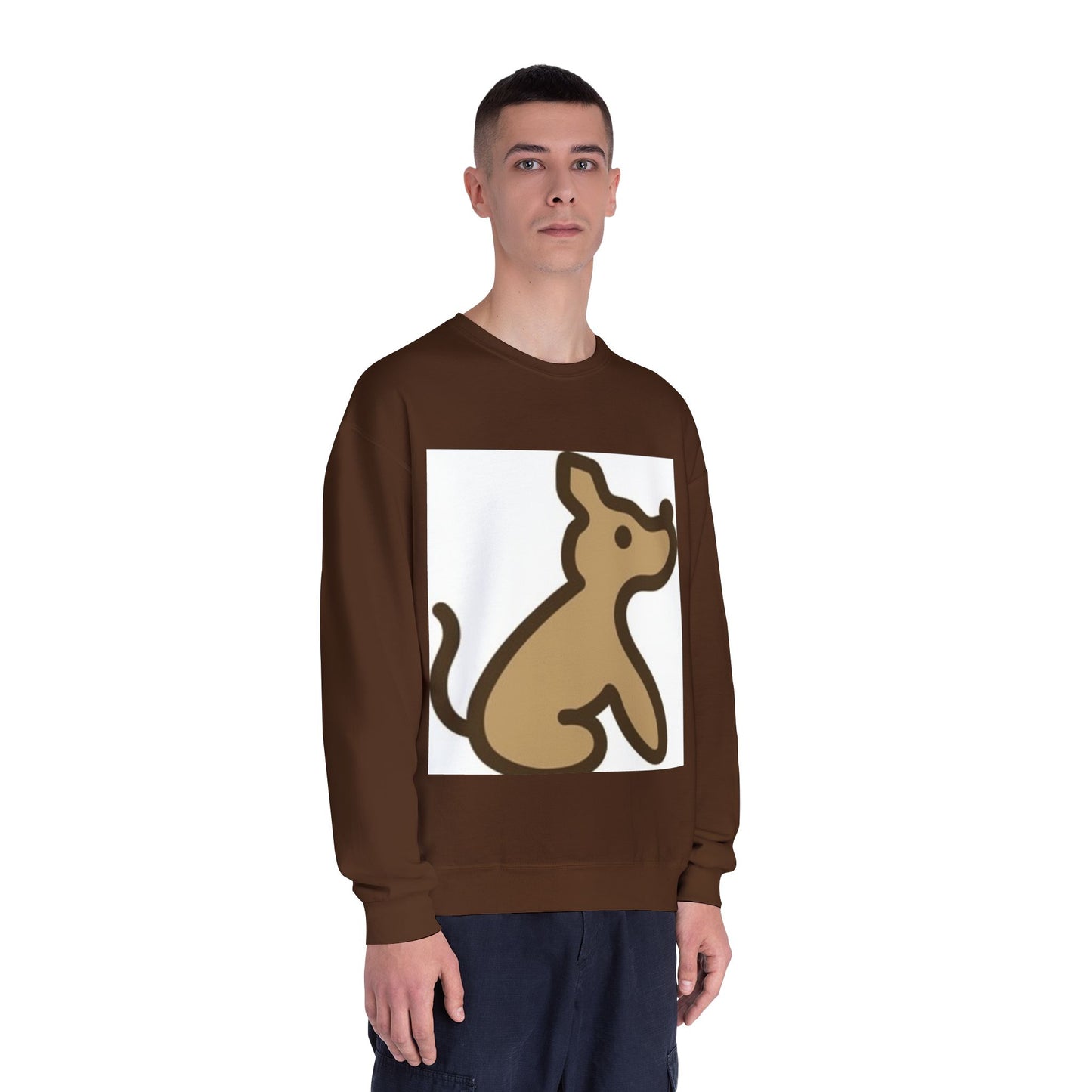Cute Dog Illustration Unisex Crewneck Sweatshirt - Cozy Pet Lover Gift