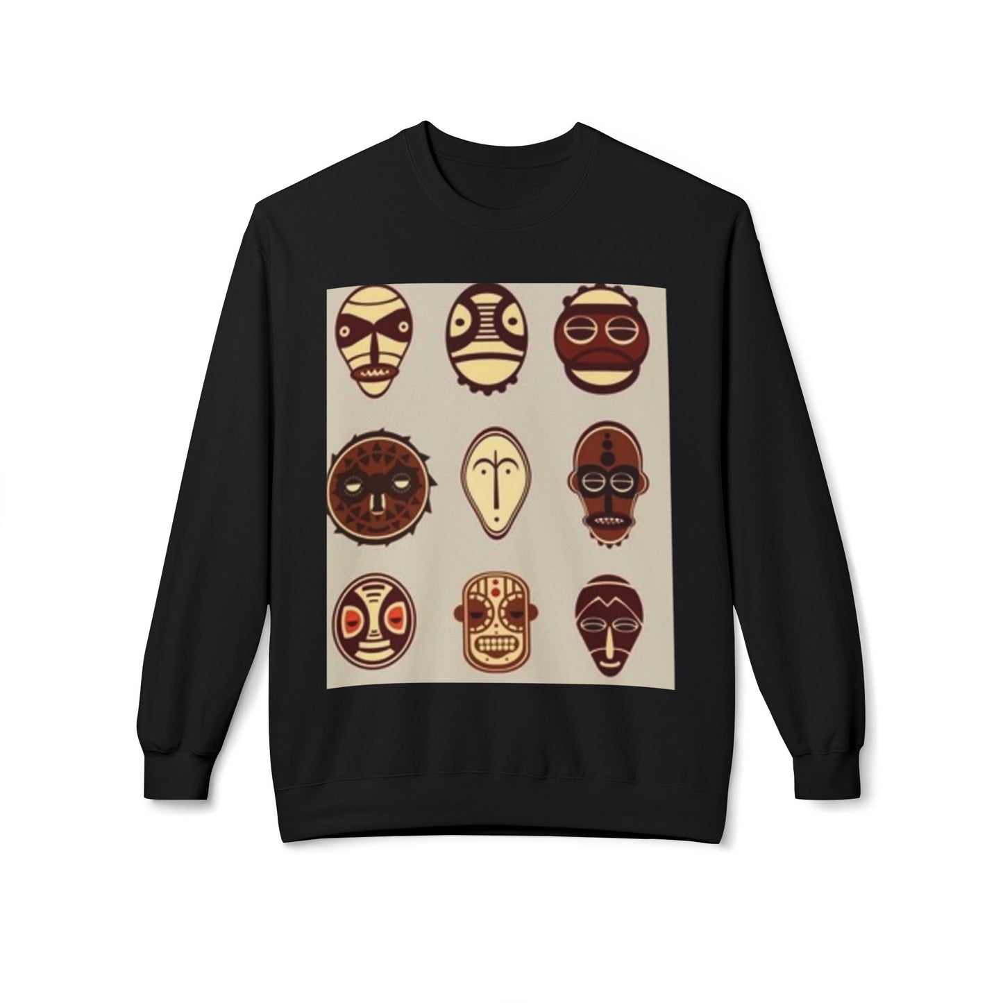 Artistic Horse Illustration Fleece Crewneck Sweatshirt - Unisex