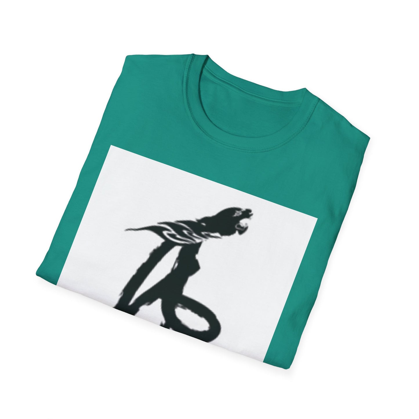 Unisex Softstyle T-Shirt - Black Bird Design for Nature Lovers