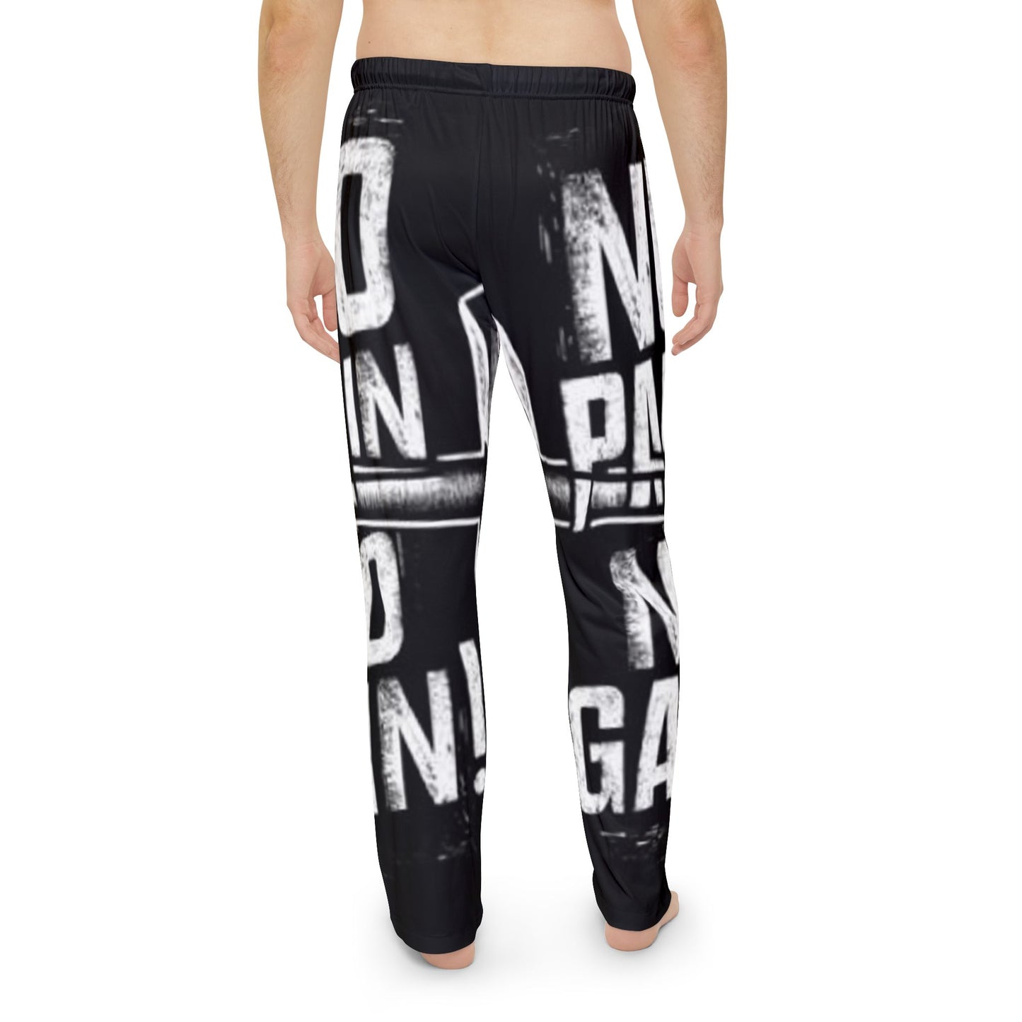 Men's Gym Pajama Pants - "No Pain, No Gain" Workout Lounge Wear