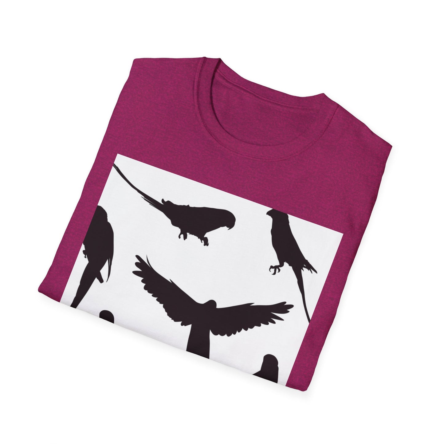 Minimalist Bird Silhouette Unisex Softstyle T-Shirt