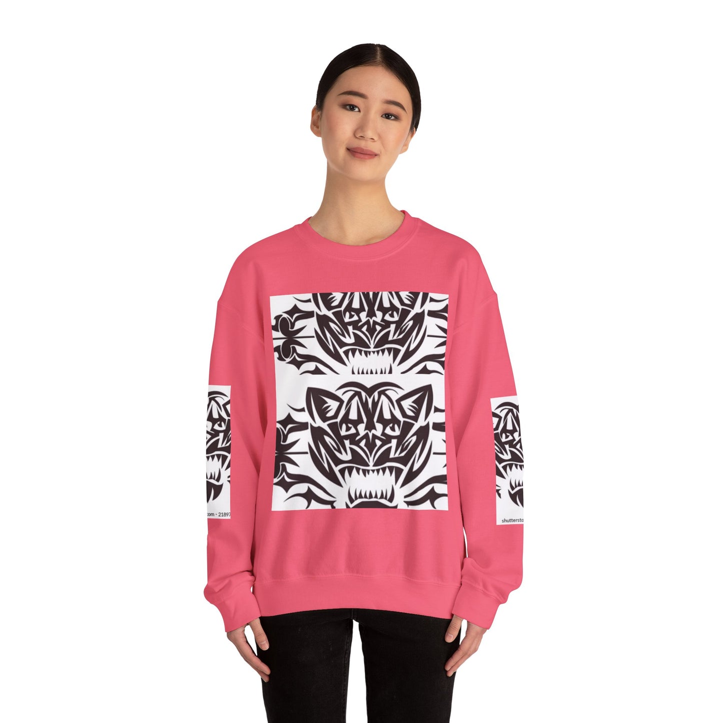 Bold Tiger Graphic Unisex Sweatshirt - Fierce Animal Design