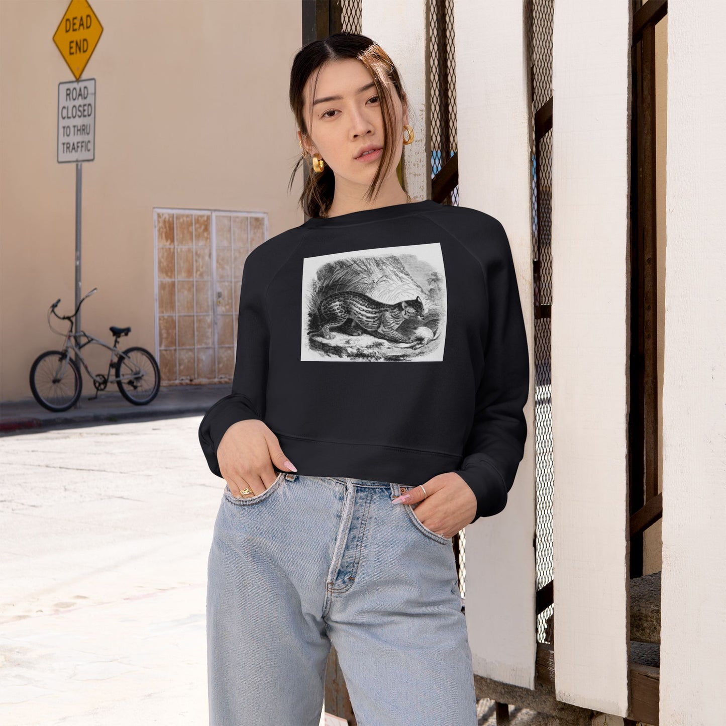 Women's Cropped Fleece Pullover