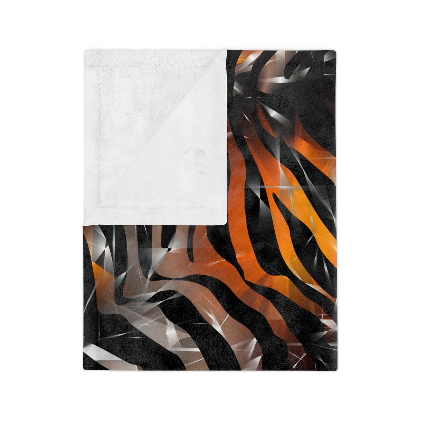 Bold Zebra Print Velveteen Microfiber Blanket - Cozy & Stylish Home Decor