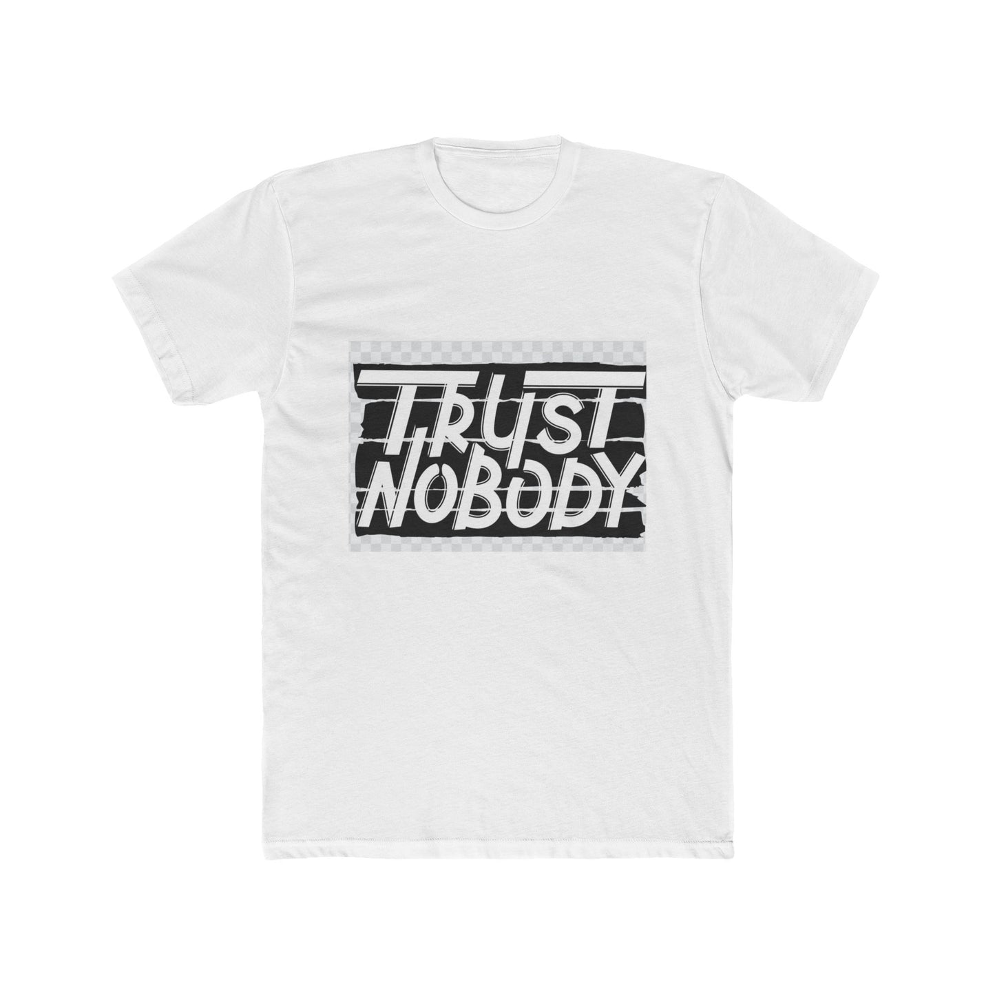 Trust Nobody Unisex Cotton Crew Tee - Trendy Graphic T-Shirt for Casual Style