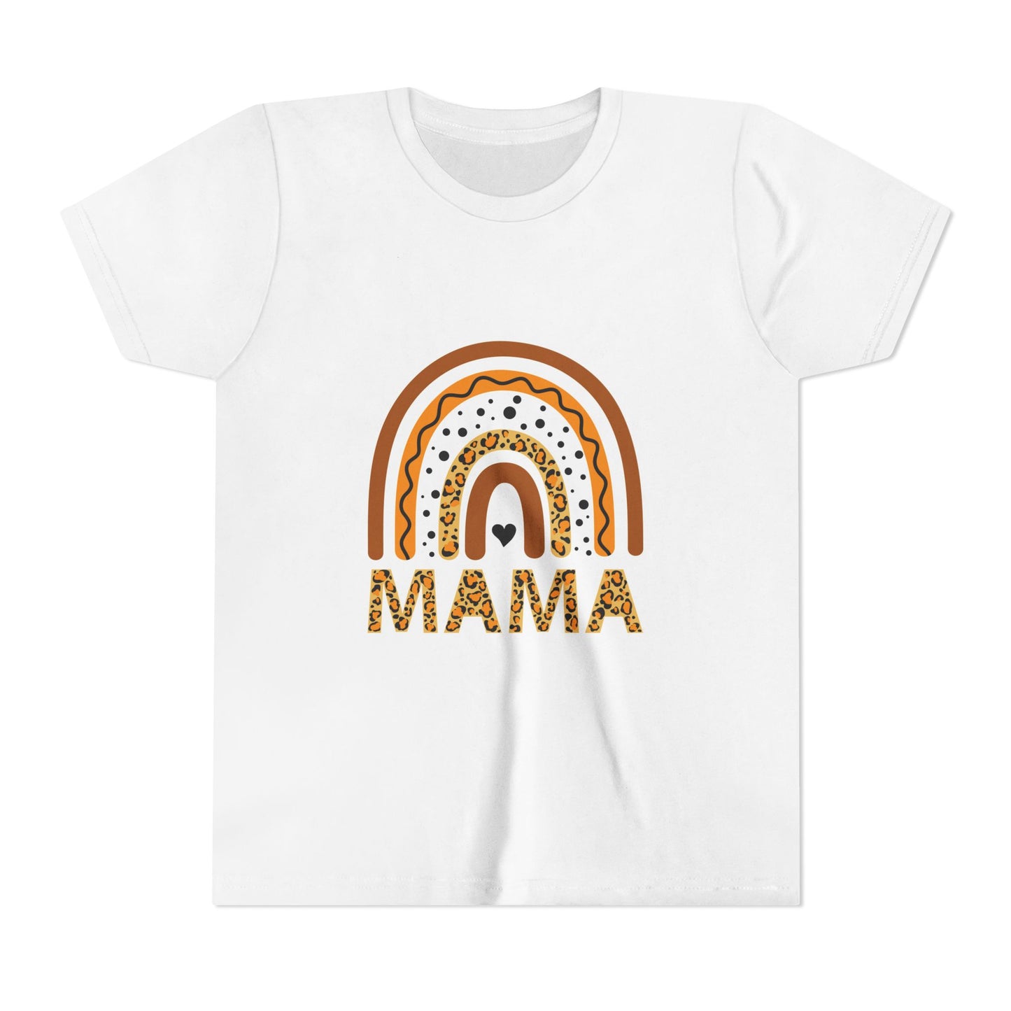 Mama Rainbow Youth Tee - Trendy Short Sleeve T-Shirt for Kids