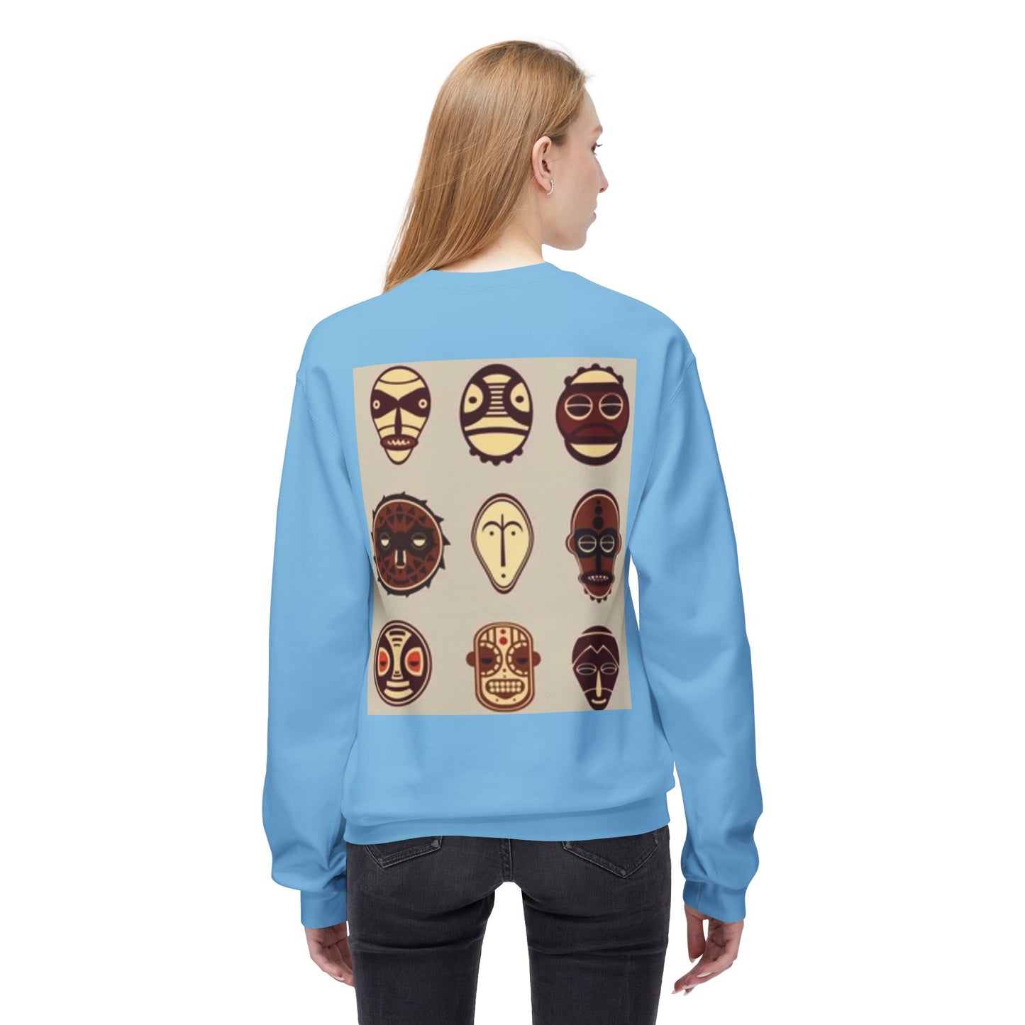 Artistic Horse Illustration Fleece Crewneck Sweatshirt - Unisex