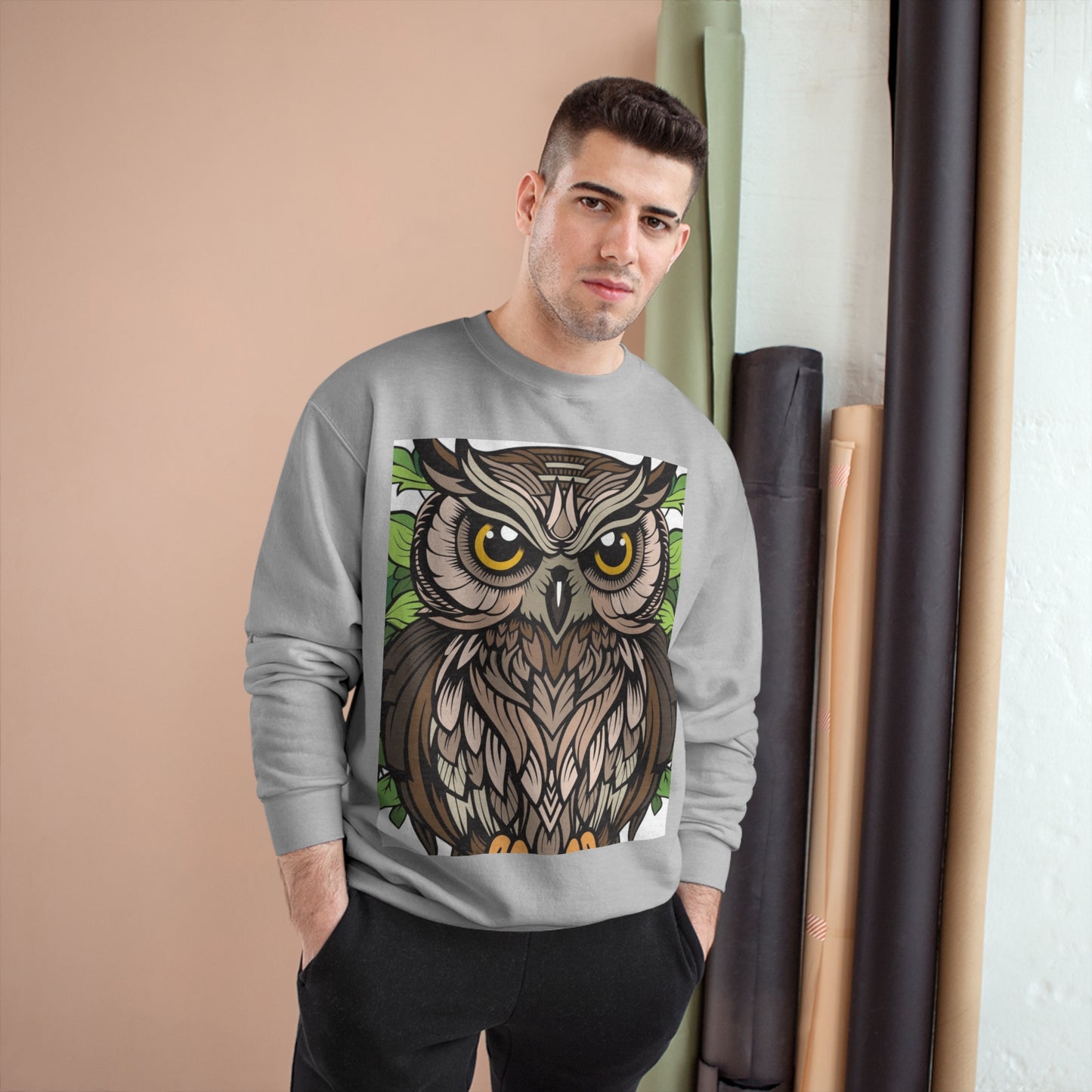 Champion Owl Sweatshirt - Cozy Unisex Sweater Perfect for Nature Lovers
