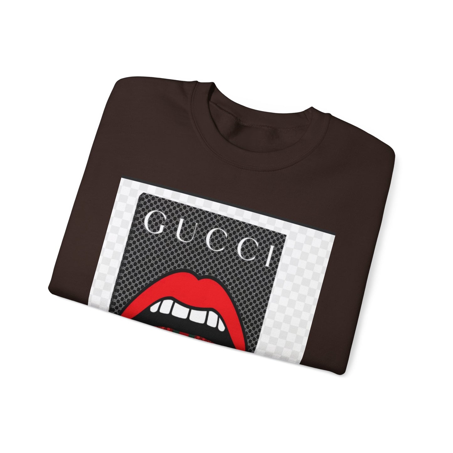 Gucci Inspired Unisex Heavy Blend Crewneck Sweatshirt - Bold Graphic Design