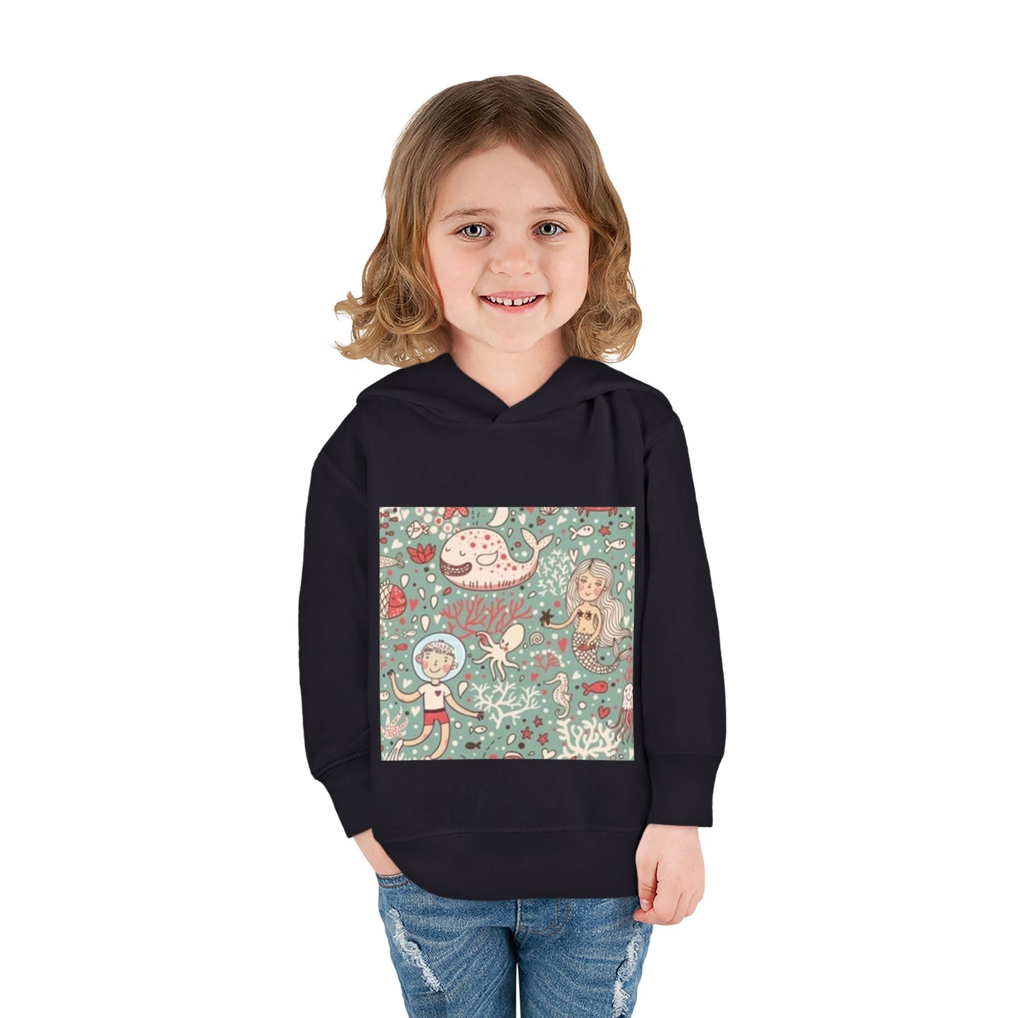 Whimsical Ocean Adventure Toddler Hoodie