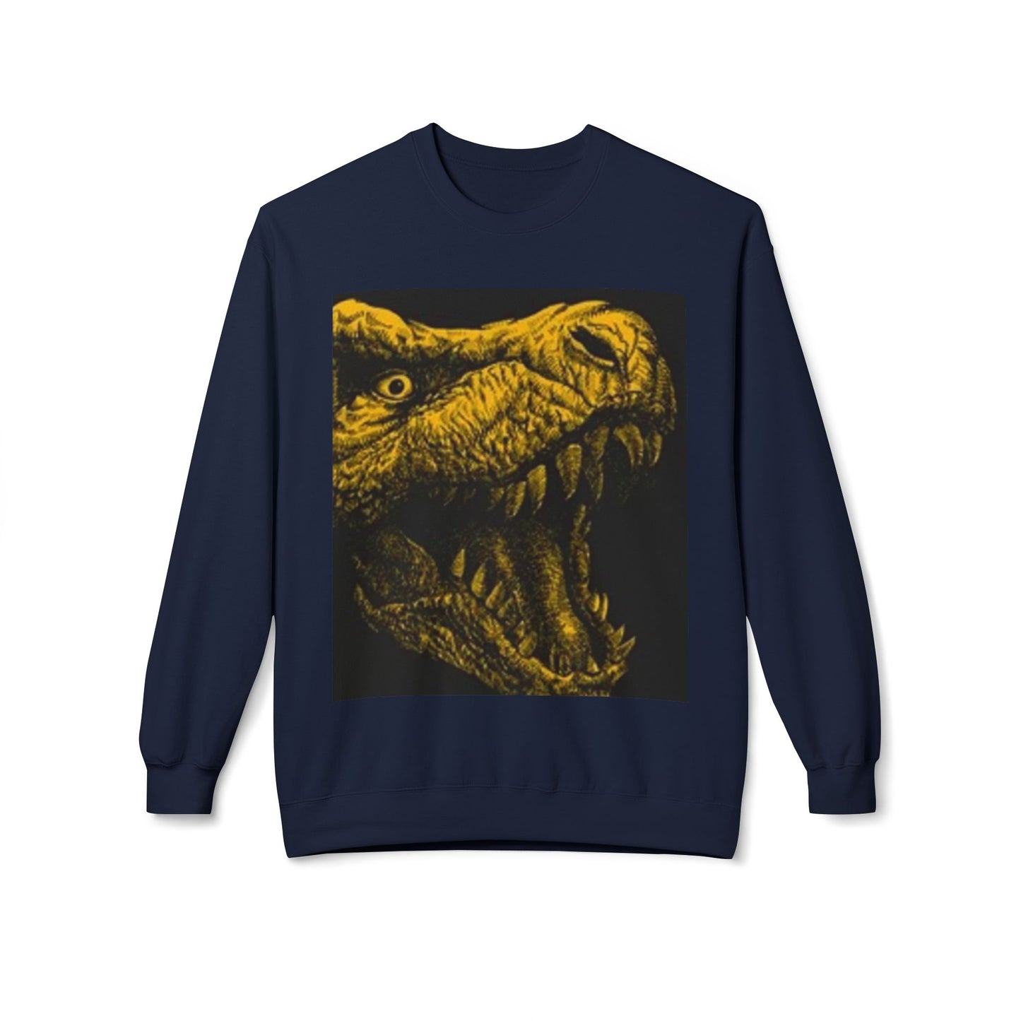Unisex Dinosaur Graphic Sweatshirt - Cozy Midweight Crewneck