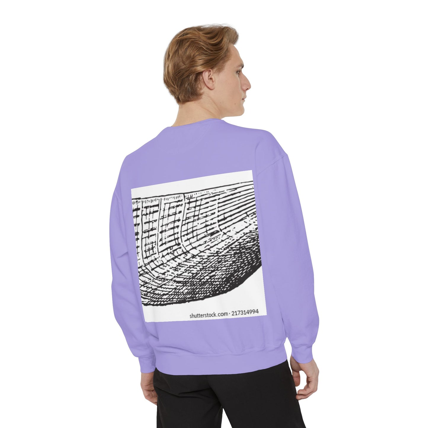 Graphic Unisex Garment-Dyed Sweatshirt | Nautical Design for Ocean Lovers