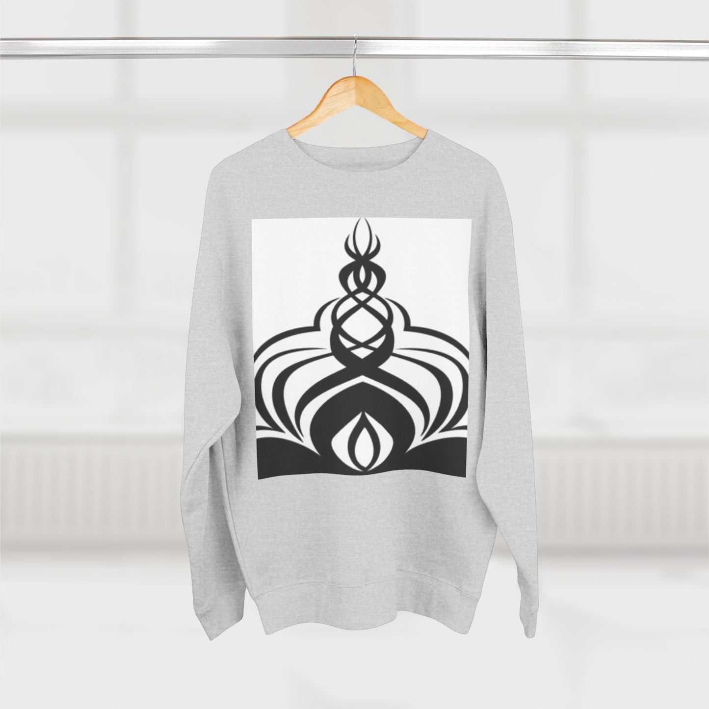 Modern Unisex Crewneck Sweatshirt with Abstract Design