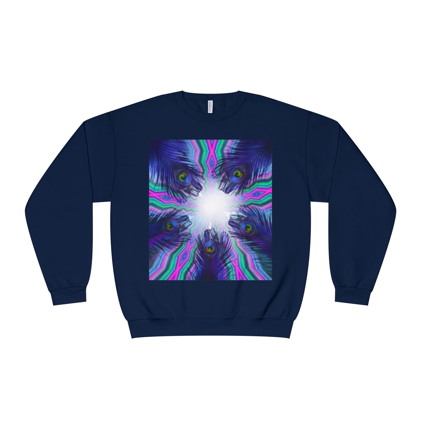 Psychedelic Art Crewneck Sweatshirt - Unisex Vibrant Graphic Sweatshirt