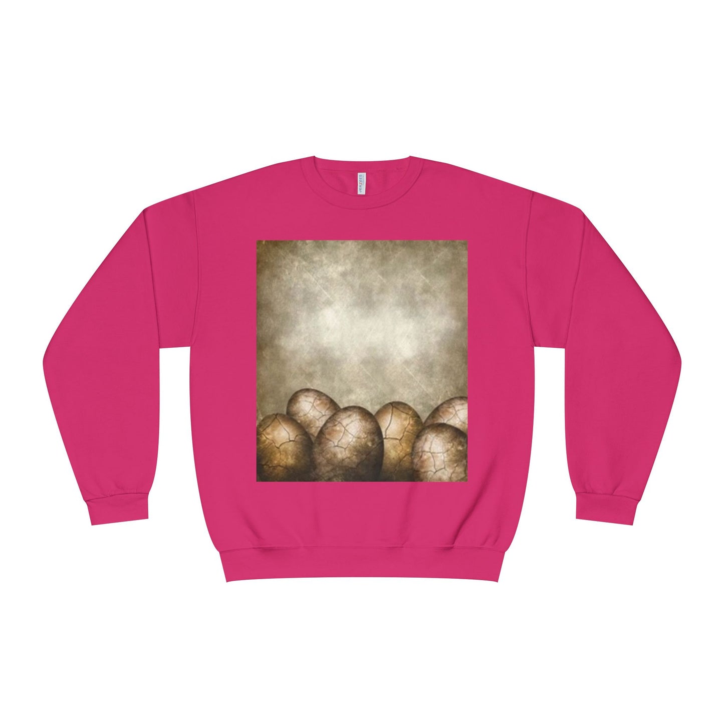 Cozy Vintage Egg Design Crewneck Sweatshirt
